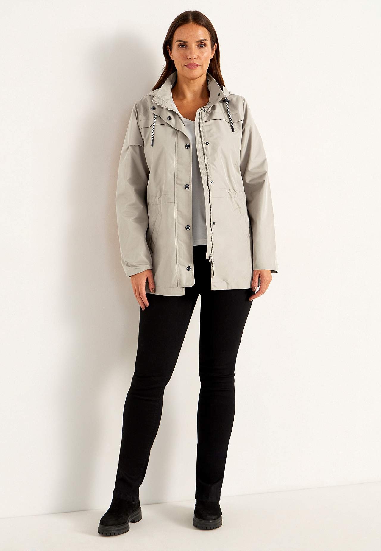 Windproof jacket with hood
