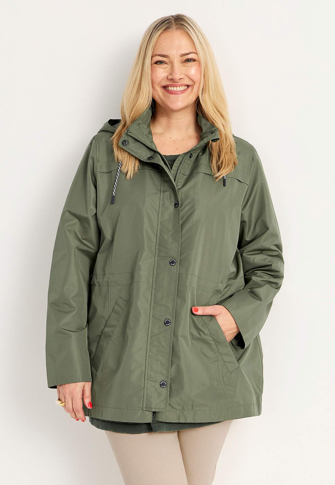 Windproof jacket with hood