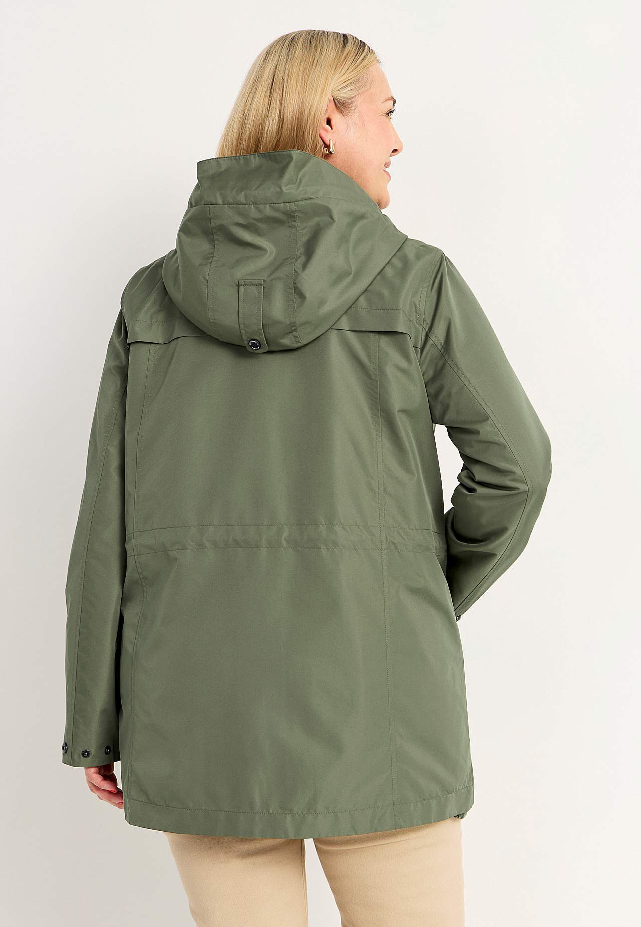 Windproof jacket with hood