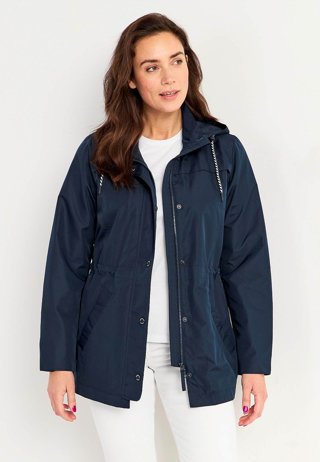Windproof jacket with hood