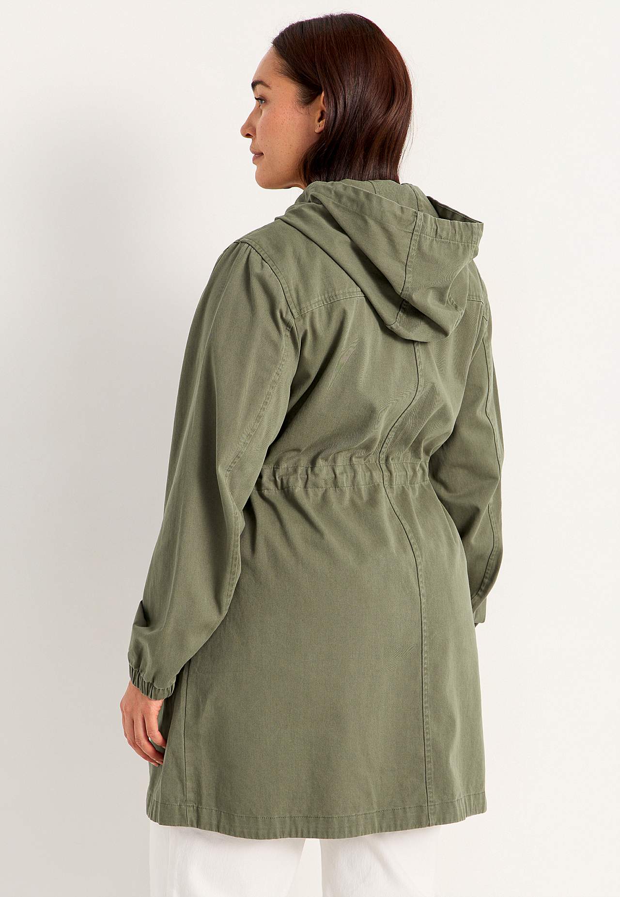 Parka with embroidery
