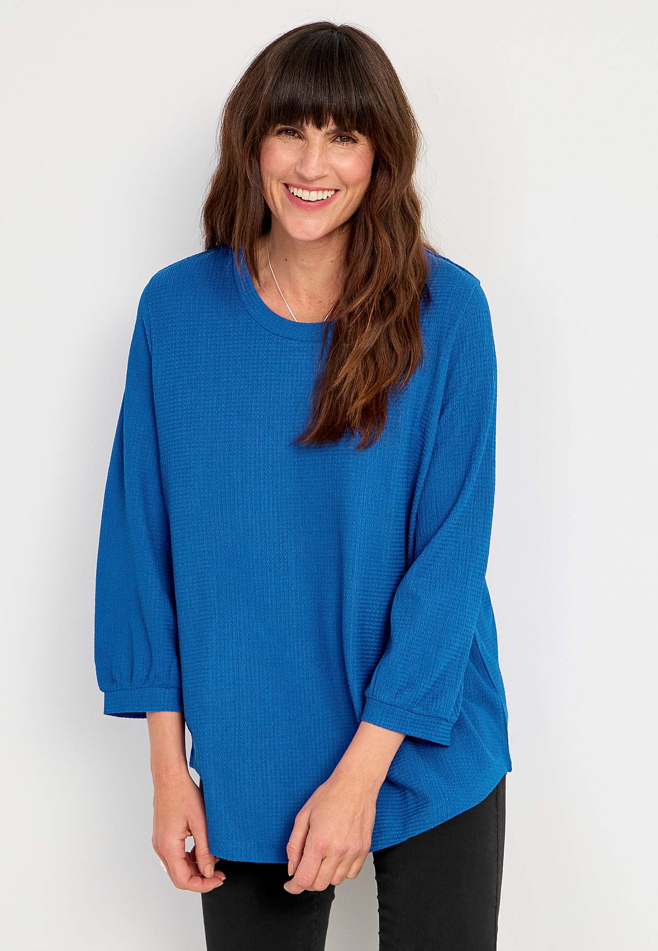 Jersey tuniq with 3/4 sleeve