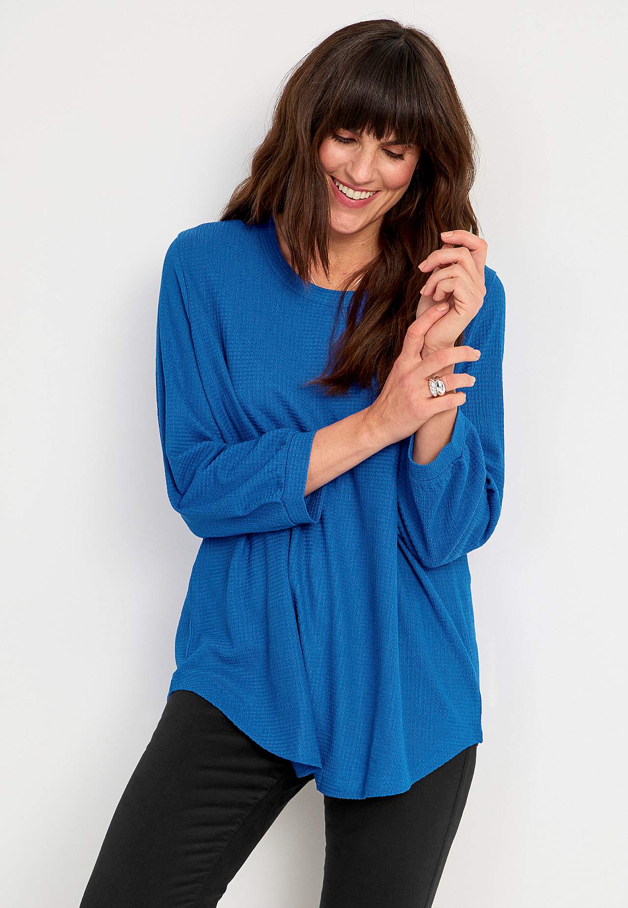 Jersey tuniq with 3/4 sleeve