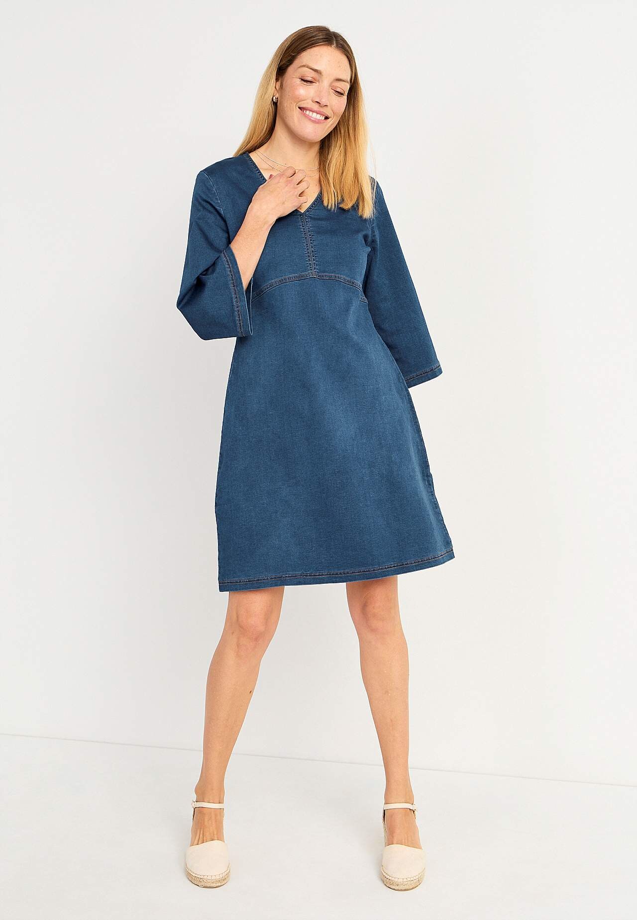 Dress in denim jersey Olga