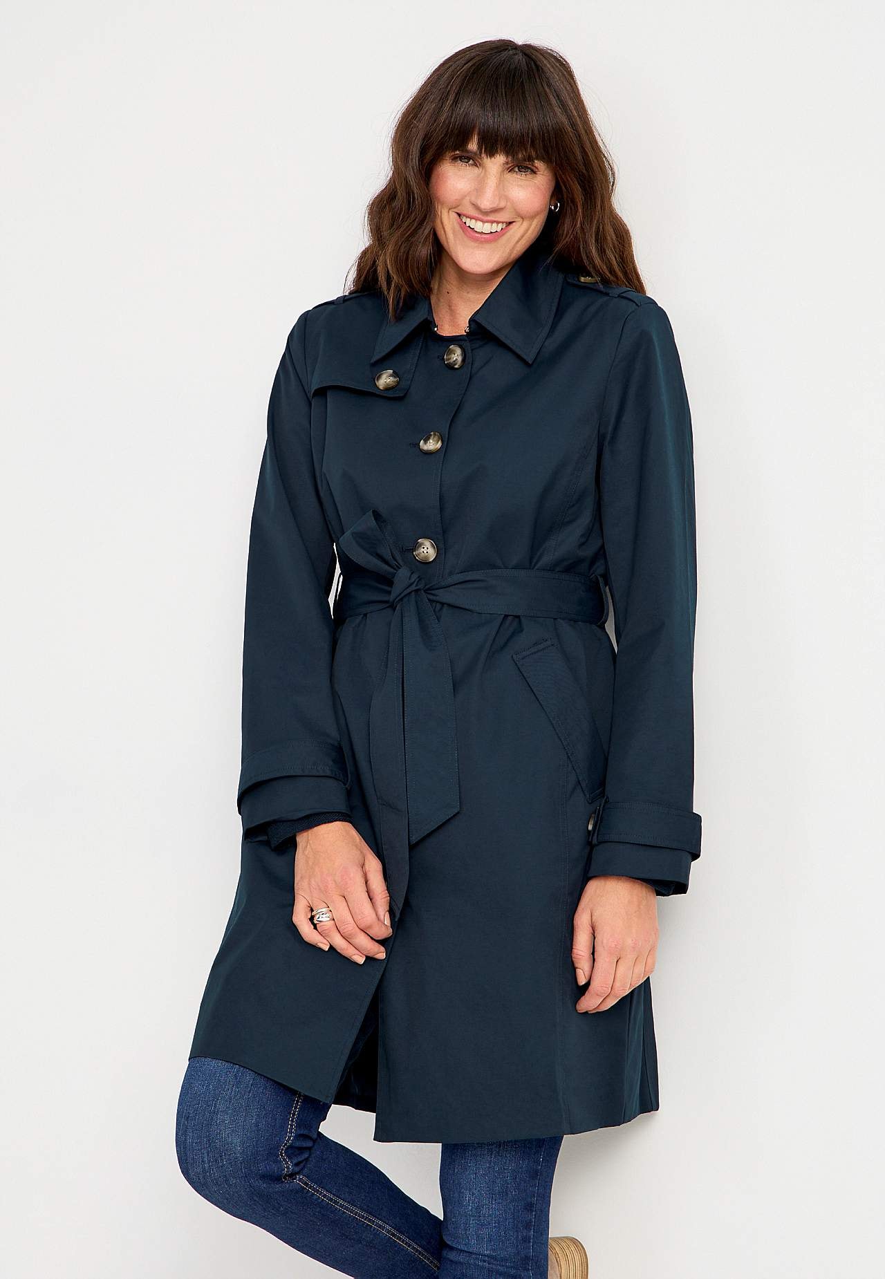 Single-breasted trenchcoat