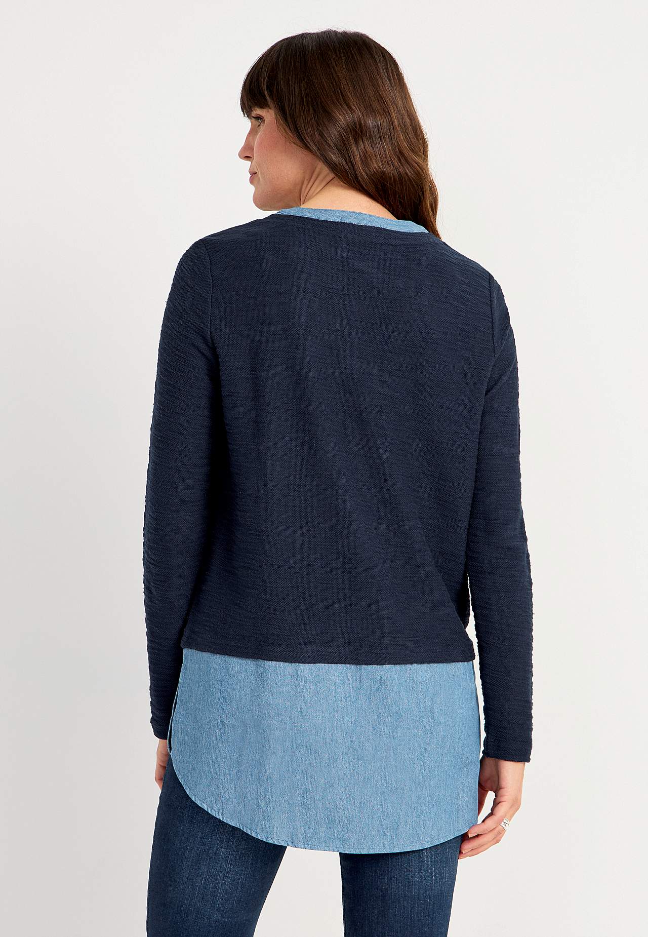 Jersey tuniq with details in denim Denise