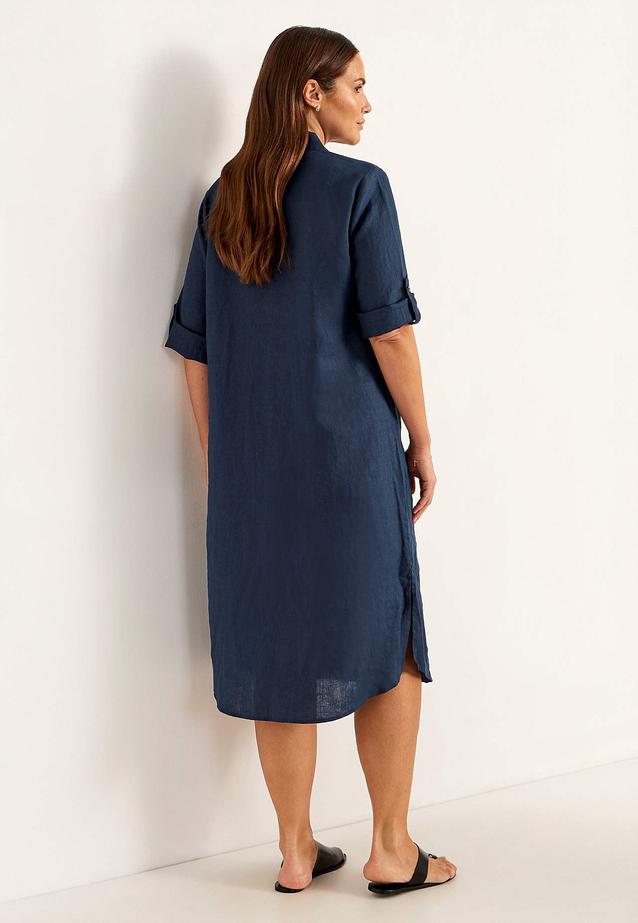 Shirt Premium dress in flax