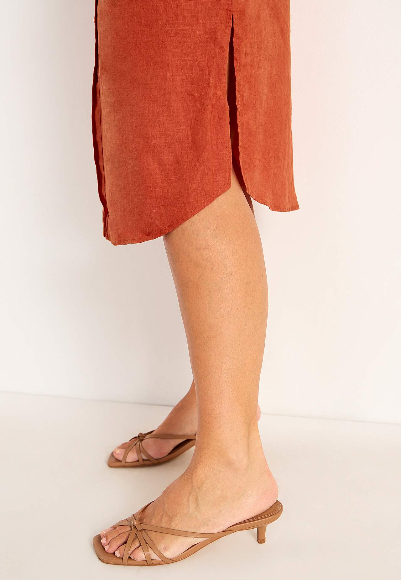 Shirt Premium dress in flax