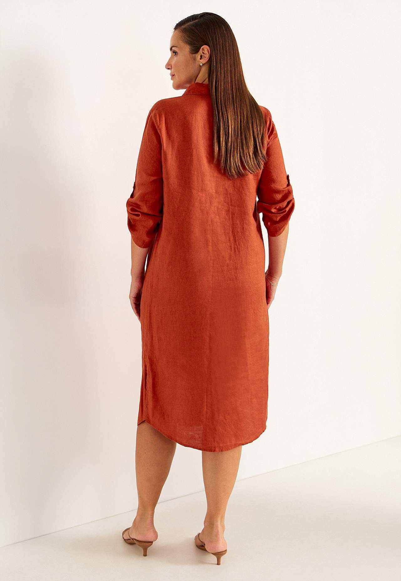 Shirt Premium dress in flax