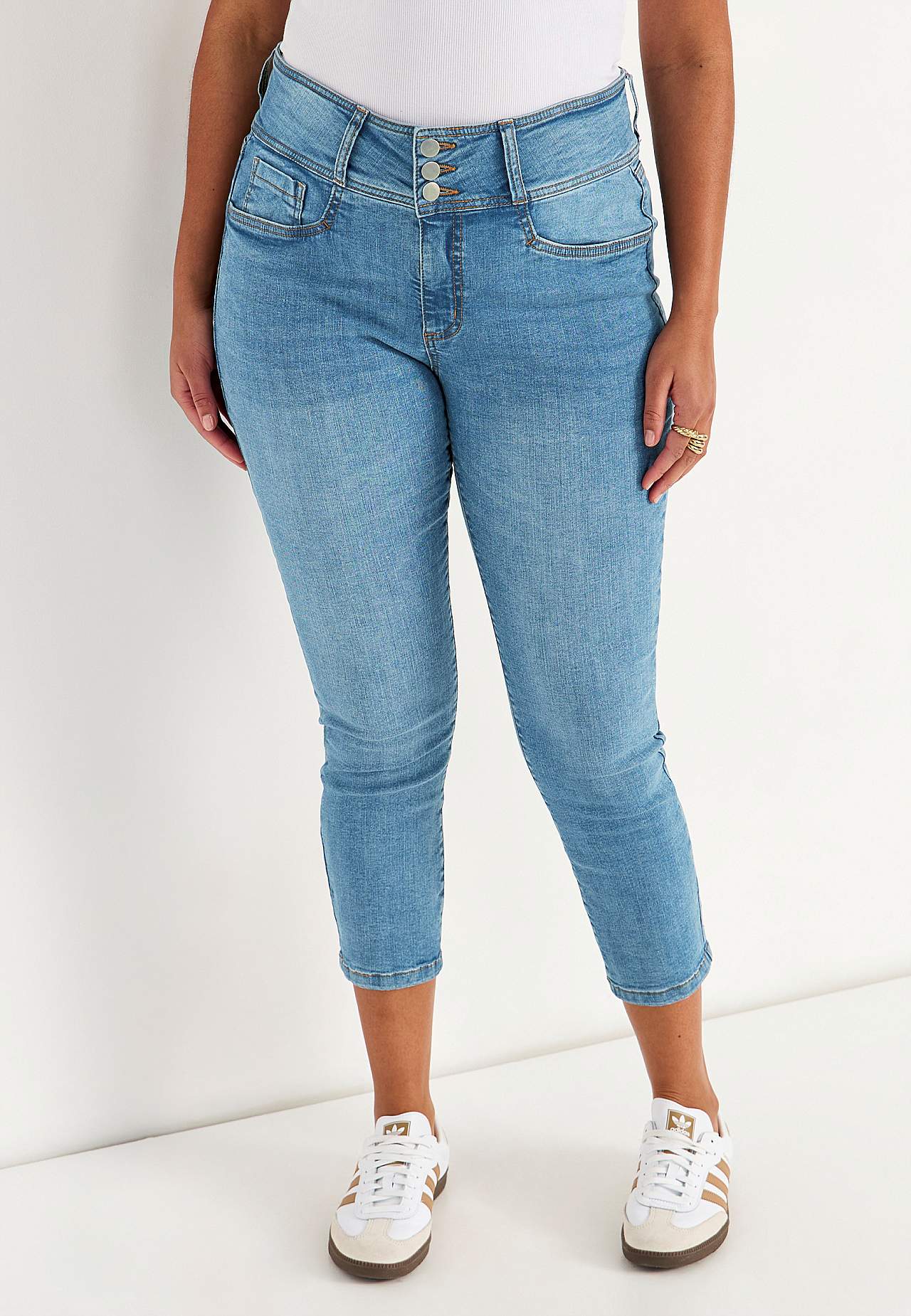 Slim jeans with high rise - three lengths Jennifer