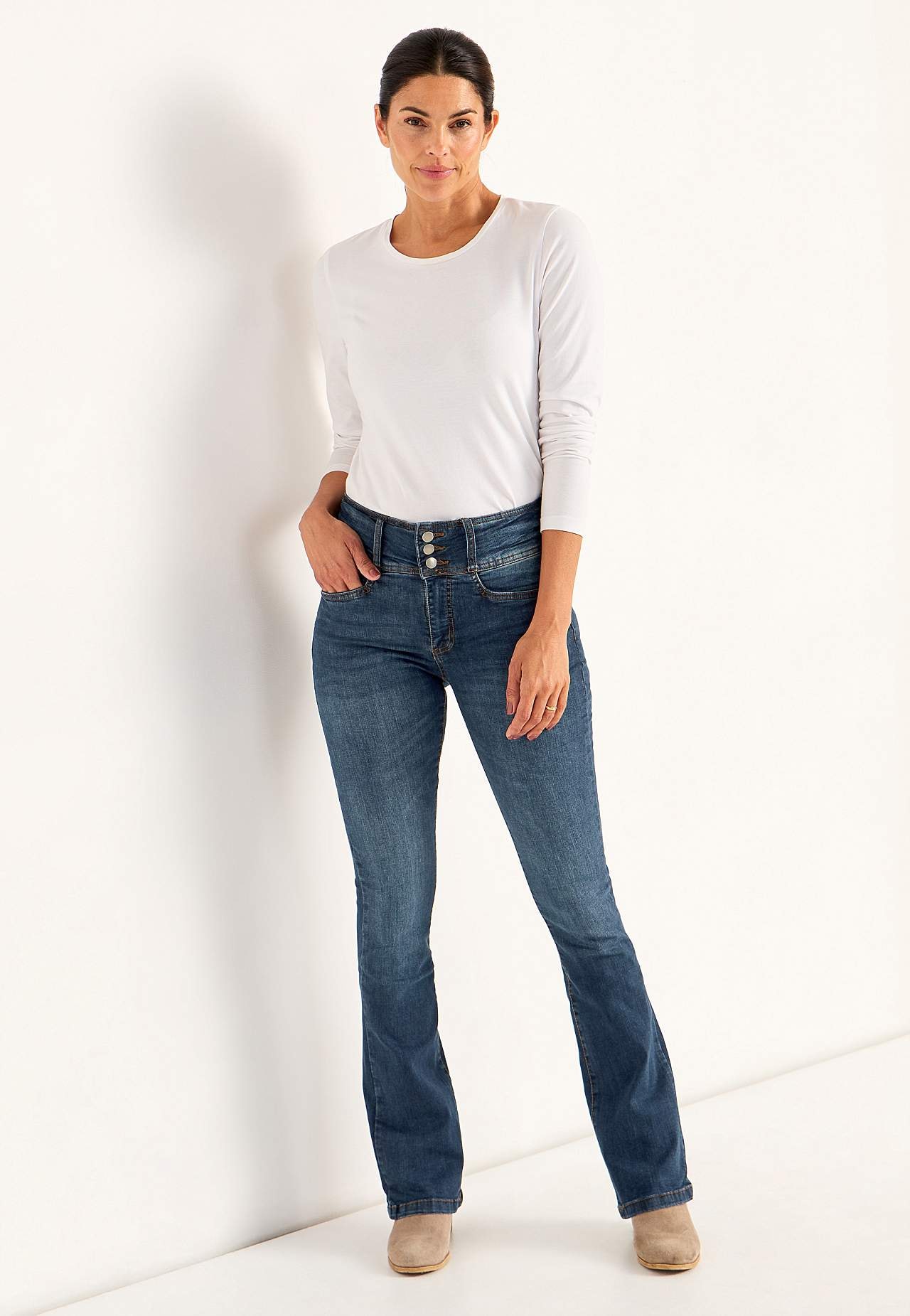 Boot cut jeans with high waist Jennifer