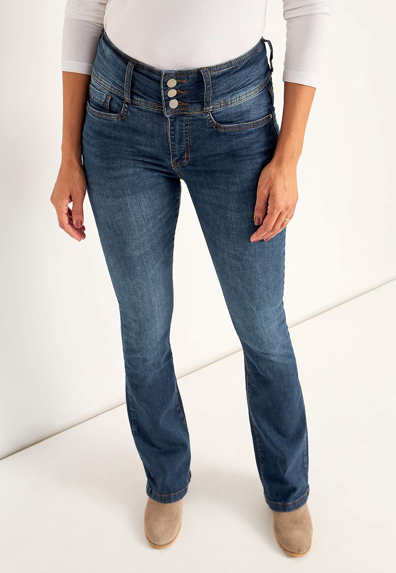 Boot cut jeans with high waist Jennifer