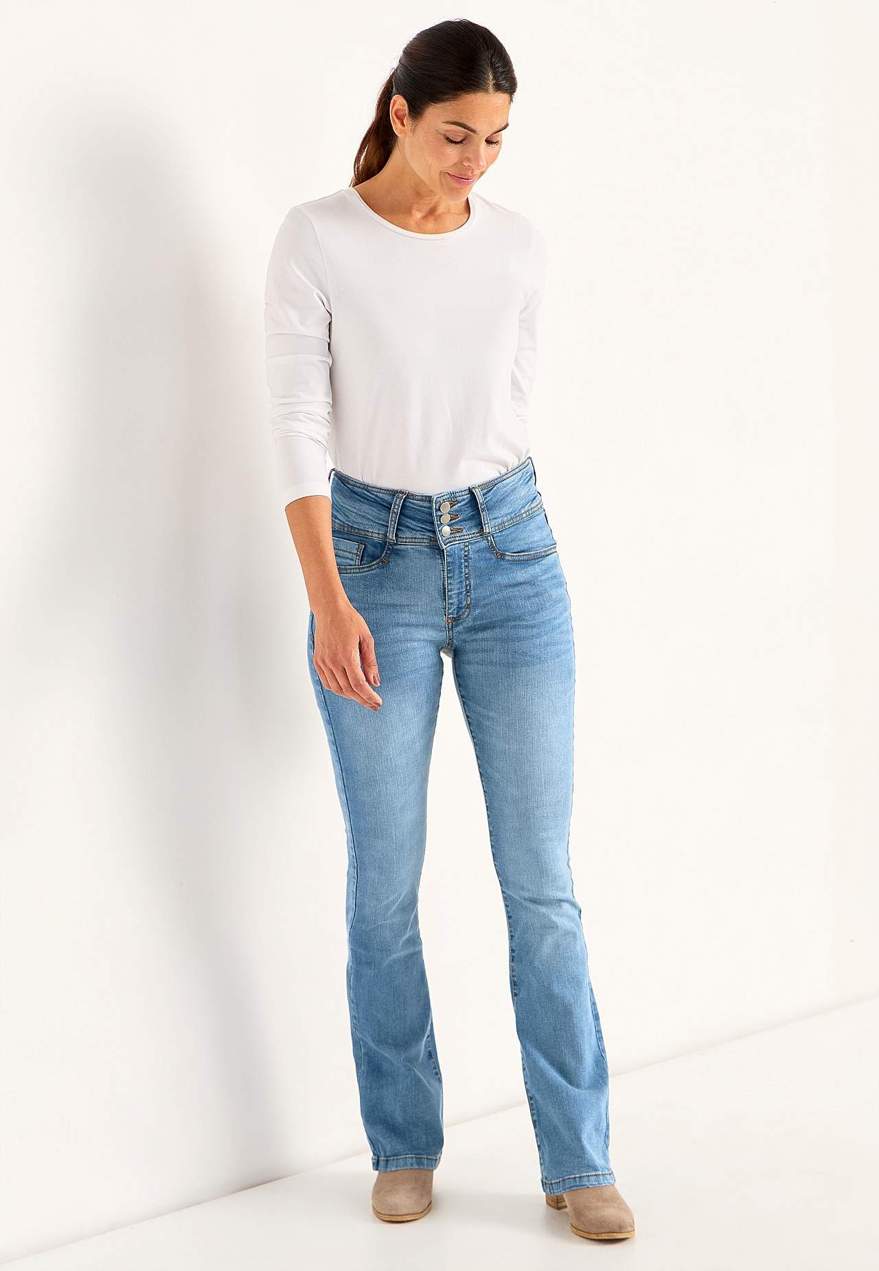 Boot cut jeans with high waist Jennifer