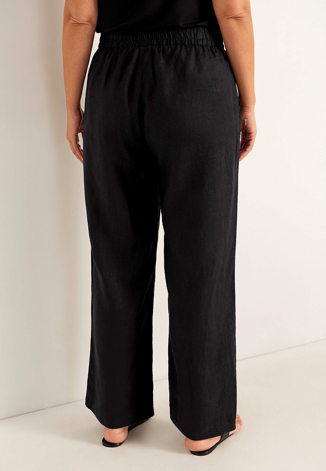 Linen Premium trousers with wide legs
