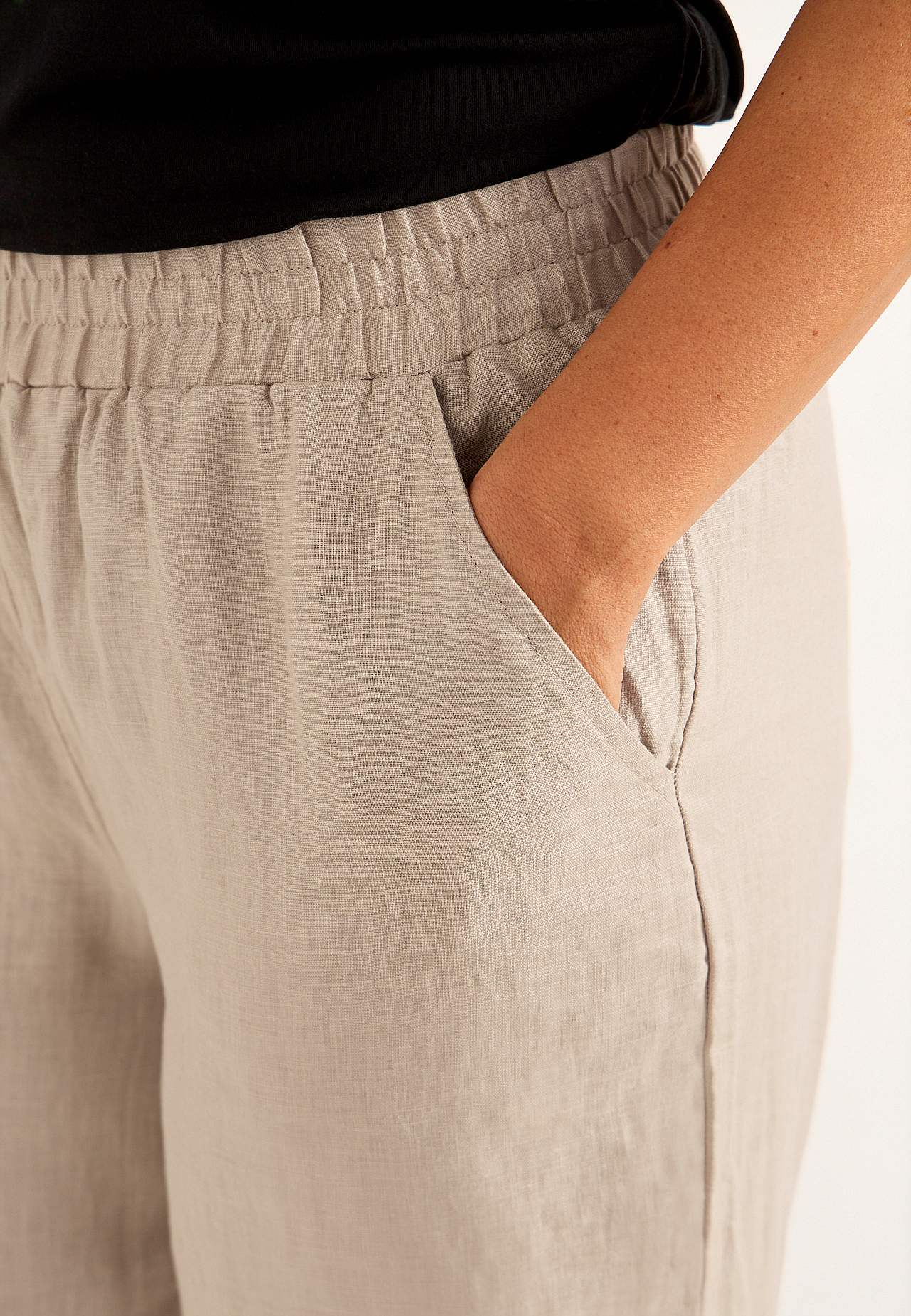 Linen Premium trousers with wide legs