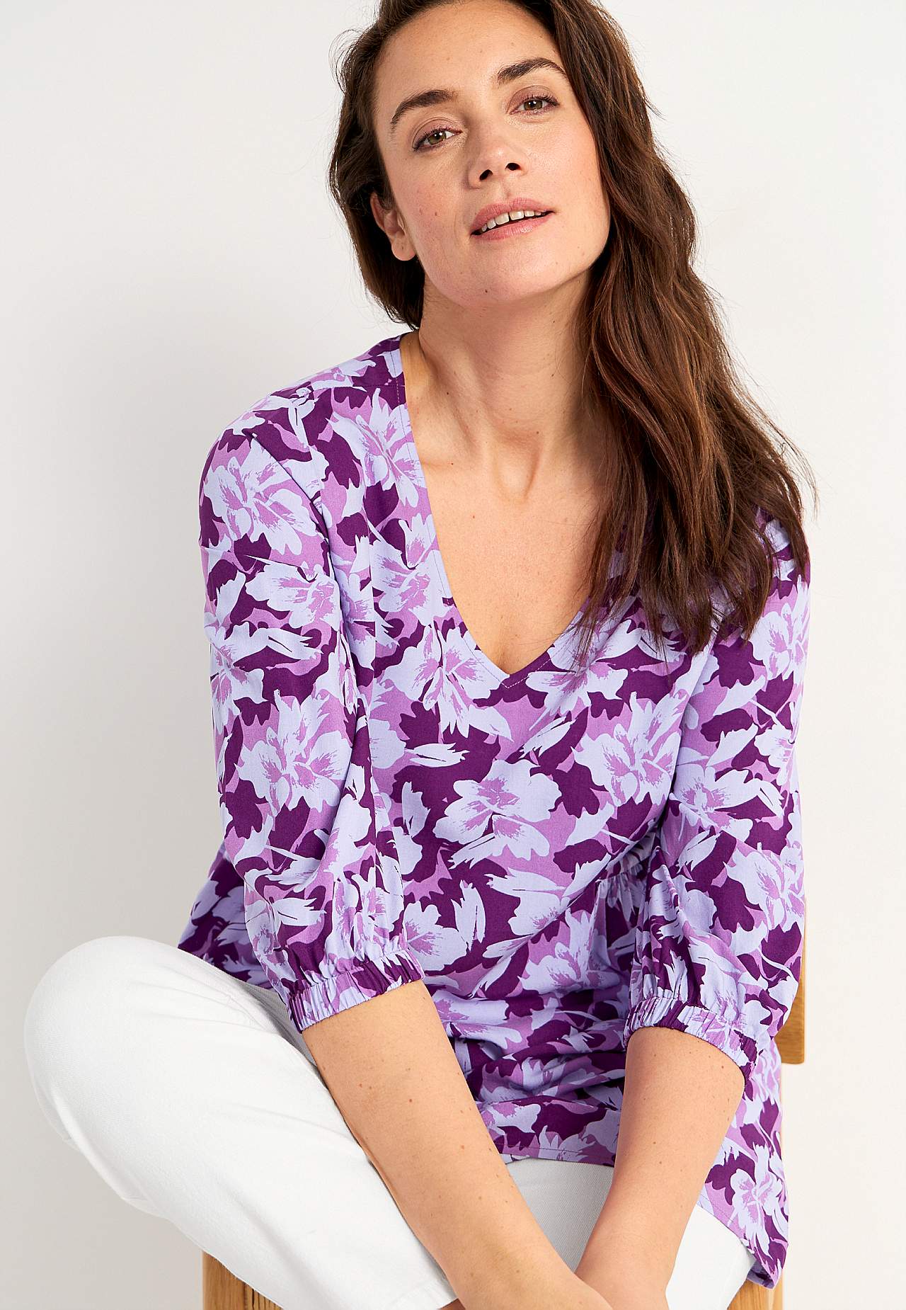 Tunic with 3/4 sleeve