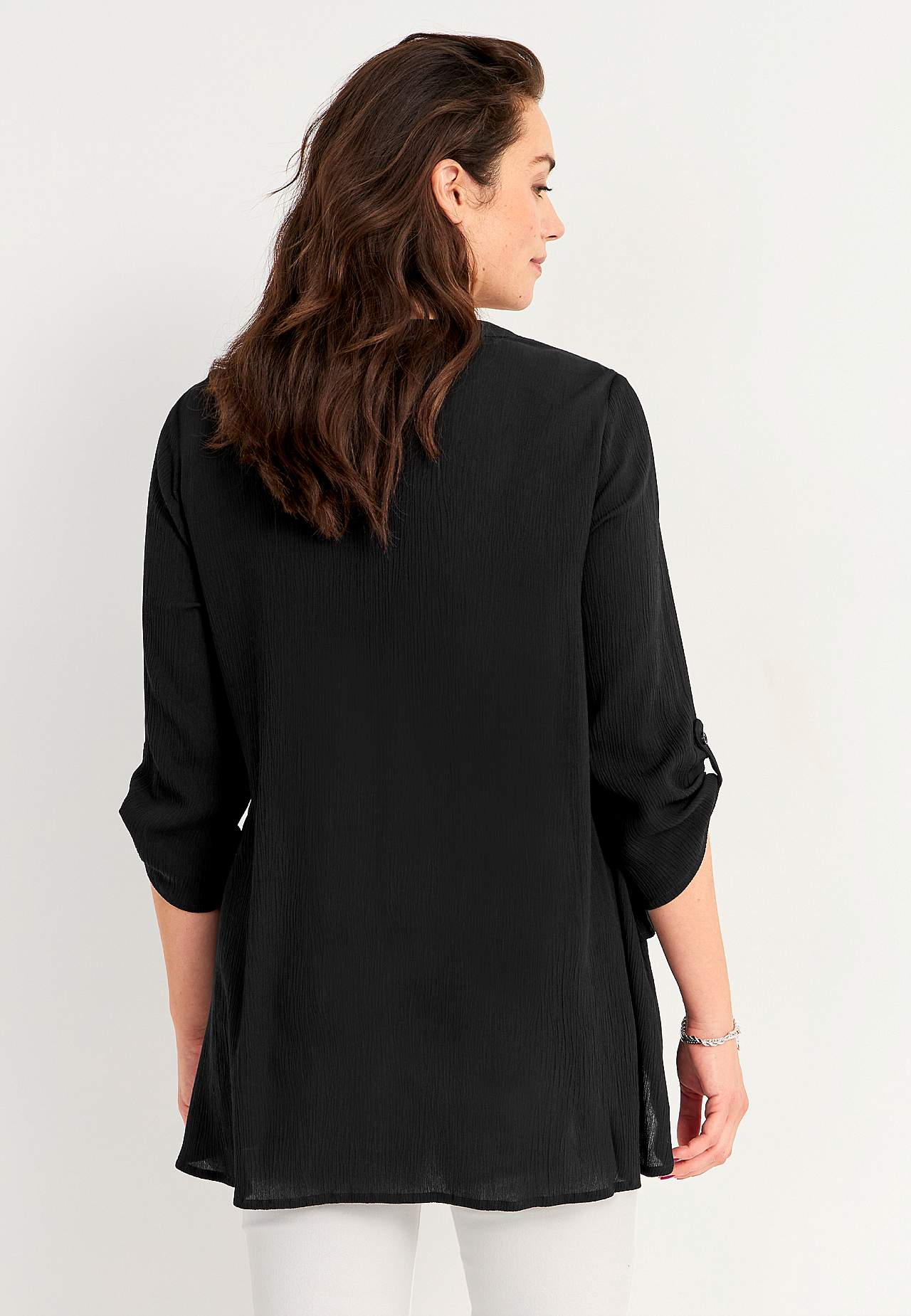 Tunic with 3/4 length sleeves