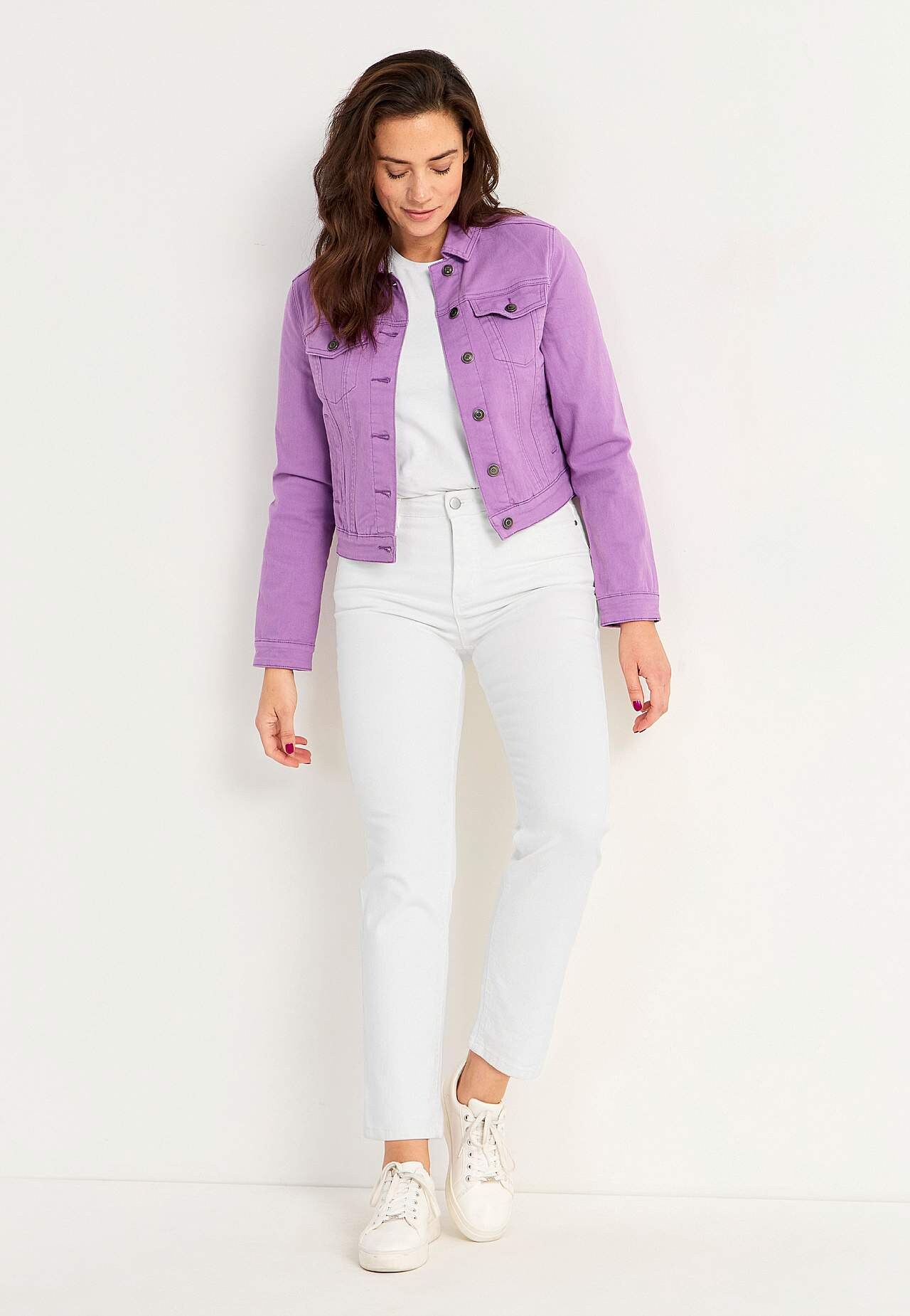 Denim jacket with stretch