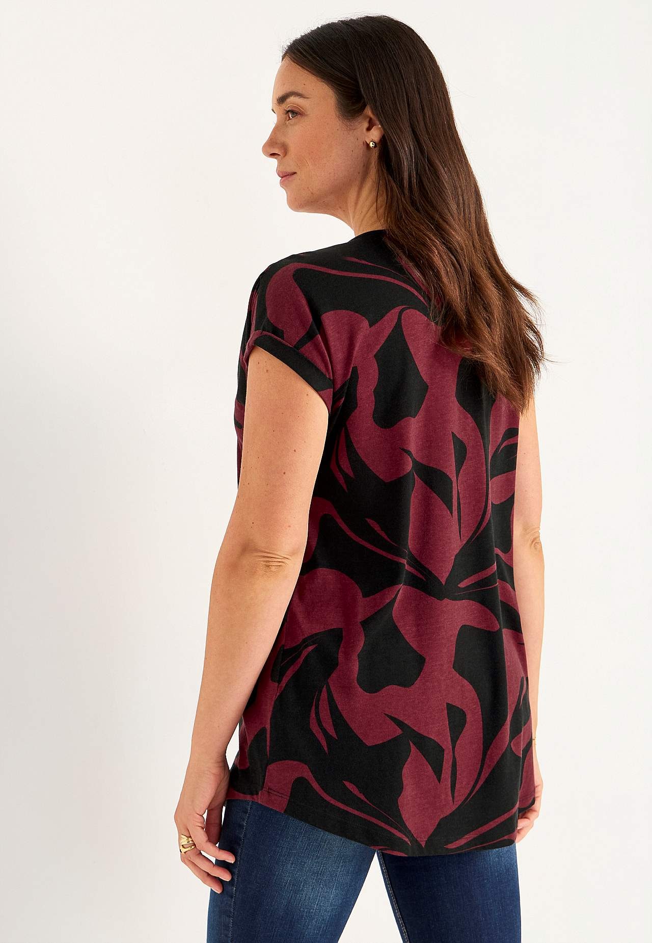 Short-sleeved jersey tuniq