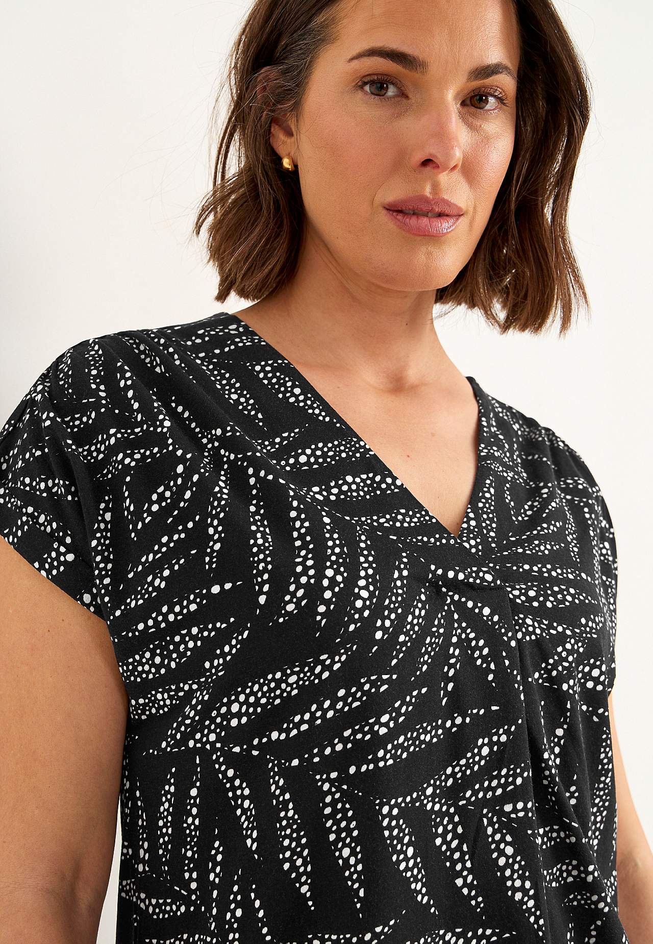 Short-sleeved jersey tuniq