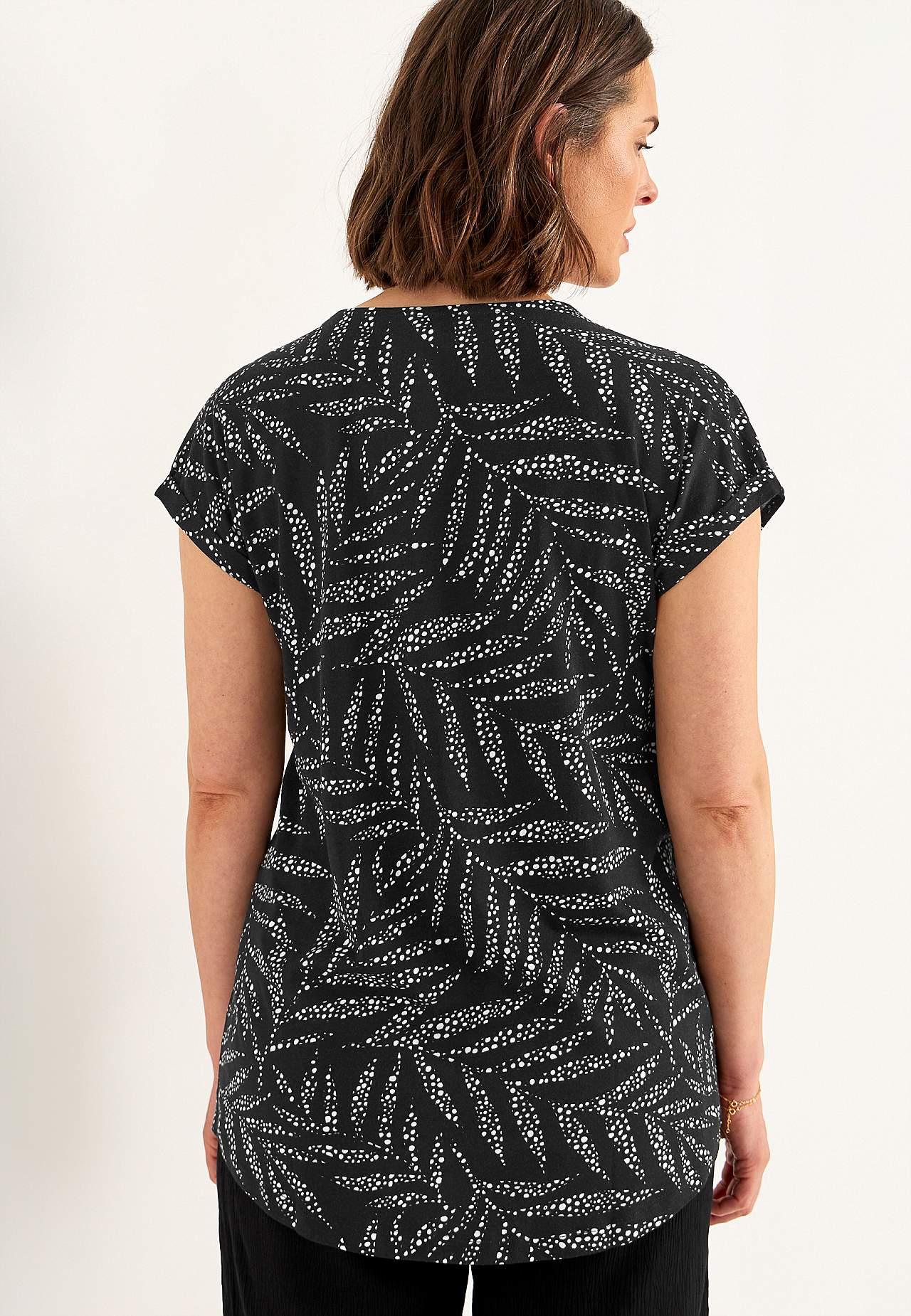 Short-sleeved jersey tuniq