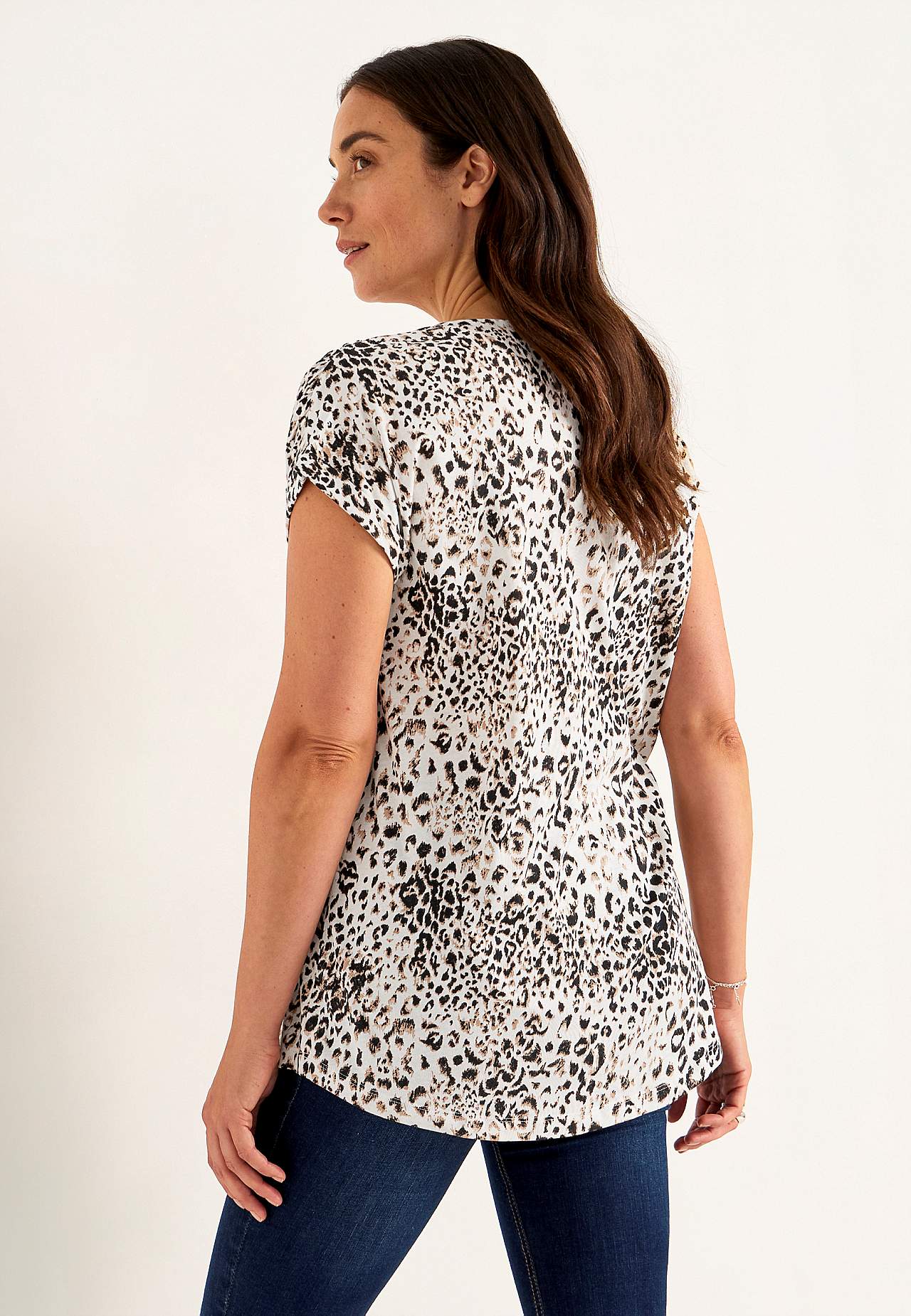 Short-sleeved jersey tuniq