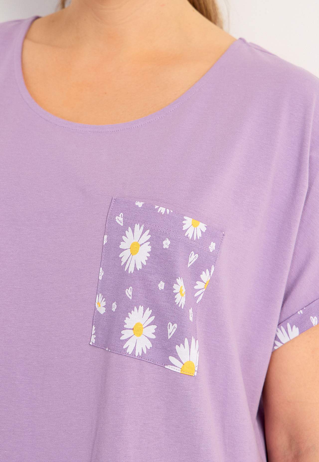 Nightdresses with chest pocket 2-pack