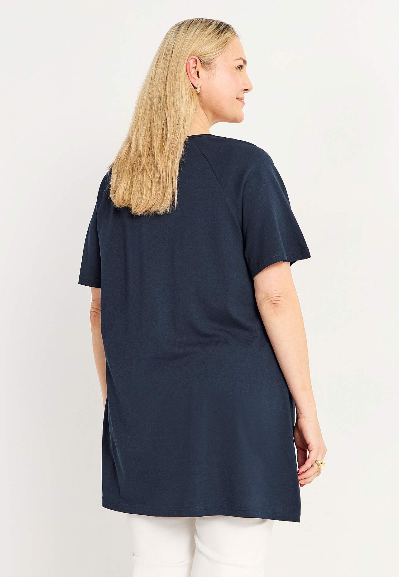 Jersey tuniq with short sleeves