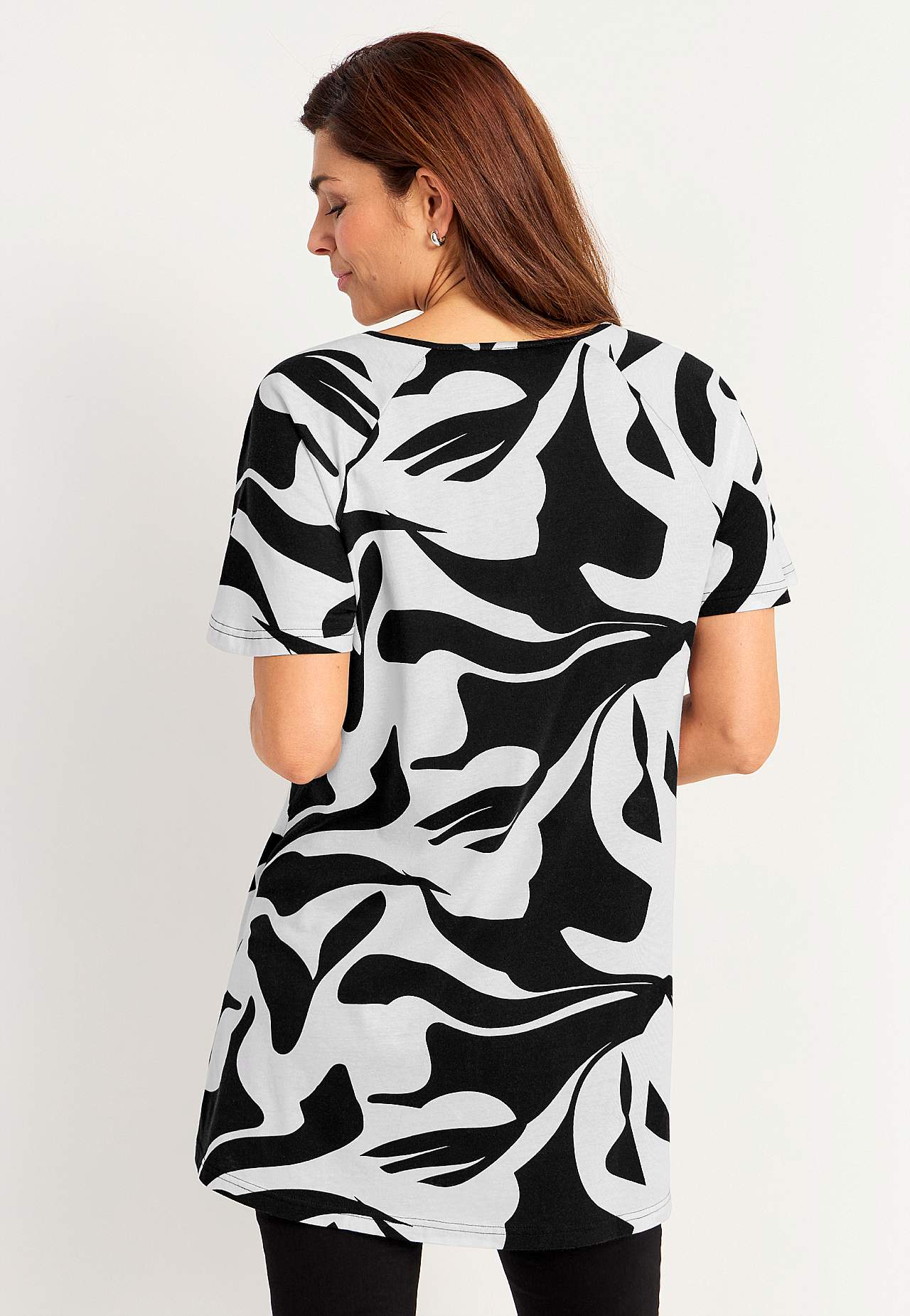 Jersey tuniq with short sleeves
