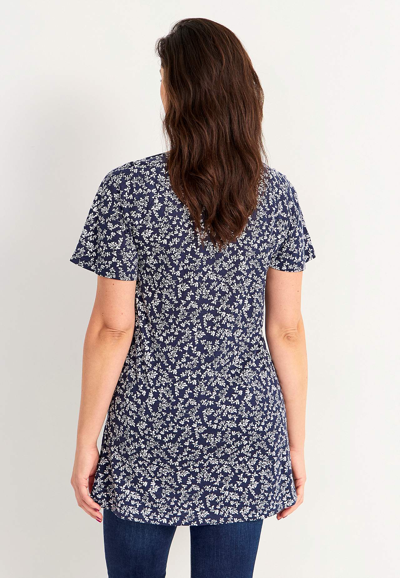 Jersey tuniq with short sleeves