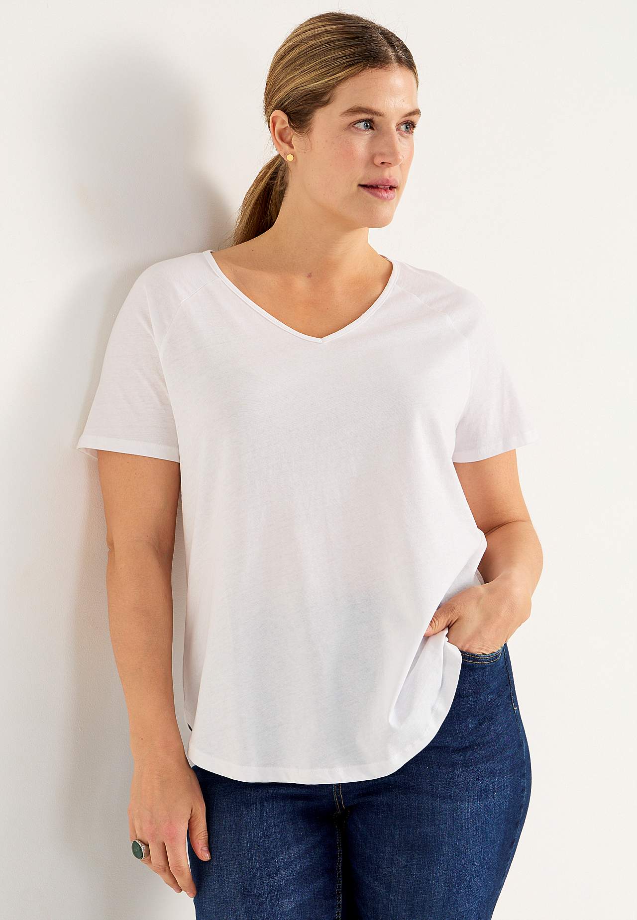 Jersey top with raglan sleeve 2-pack