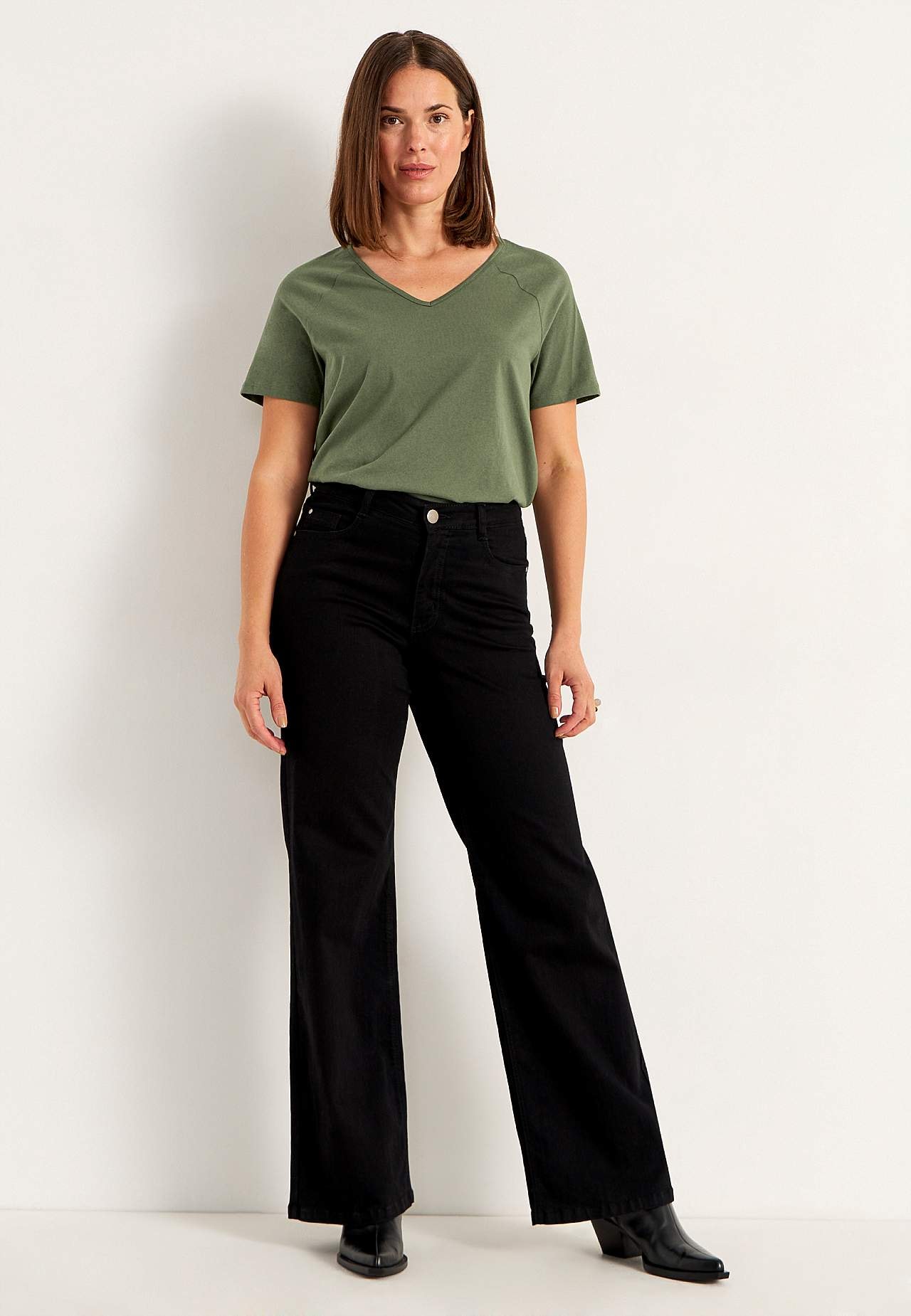 Jersey top with raglan sleeve 2-pack