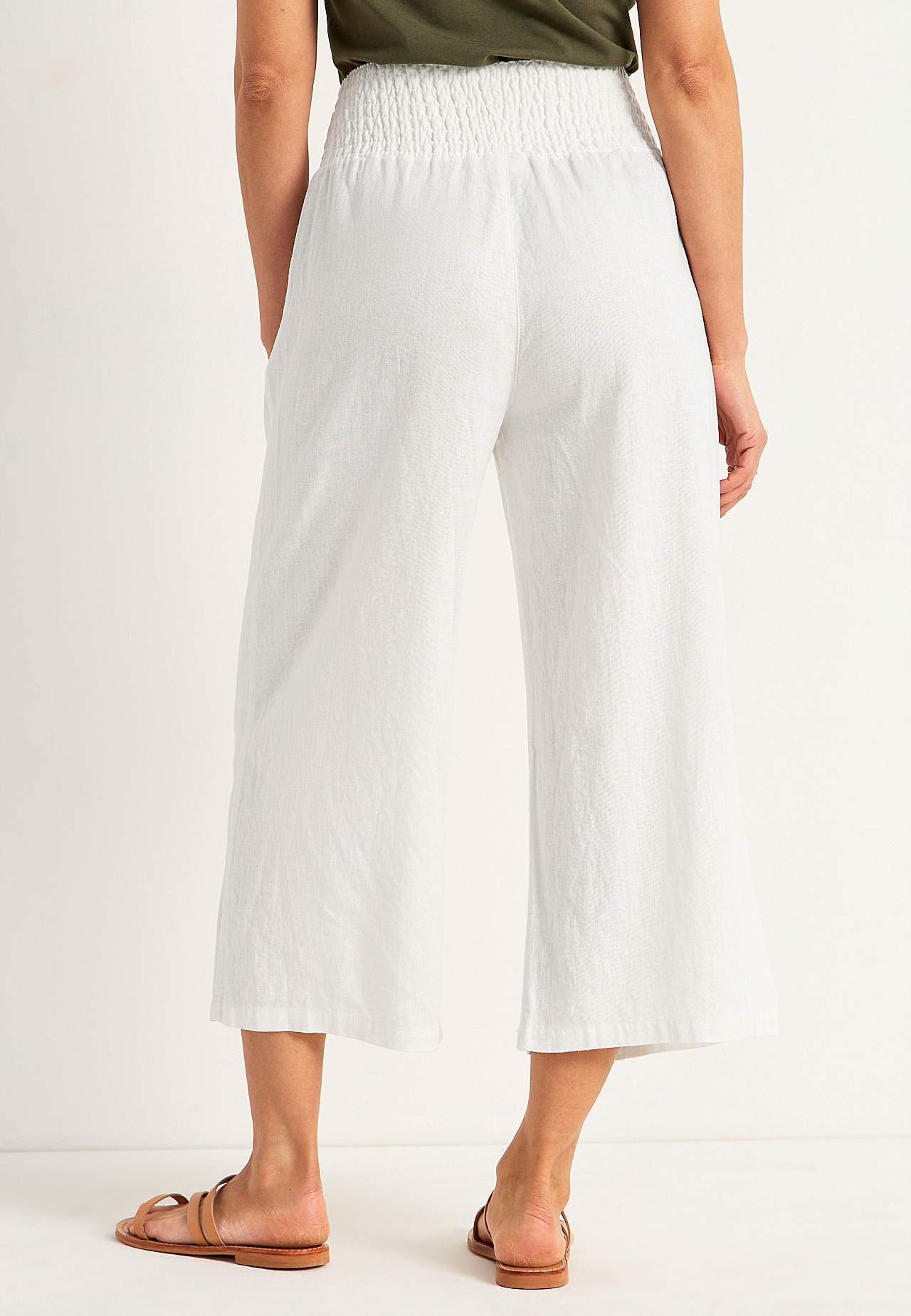 Culotte trousers in linen mix Lisette