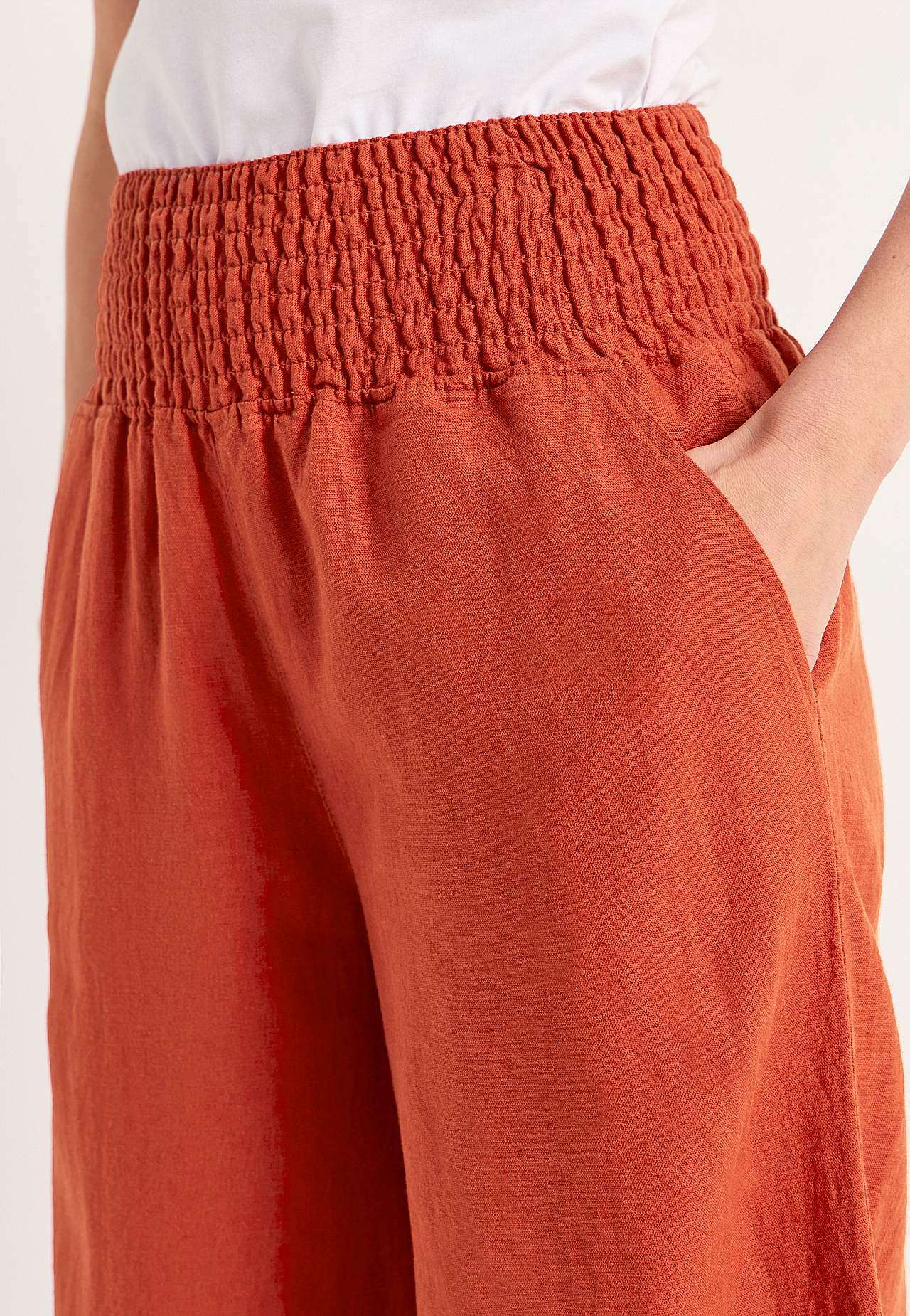 Culotte trousers in linen mix Lisette