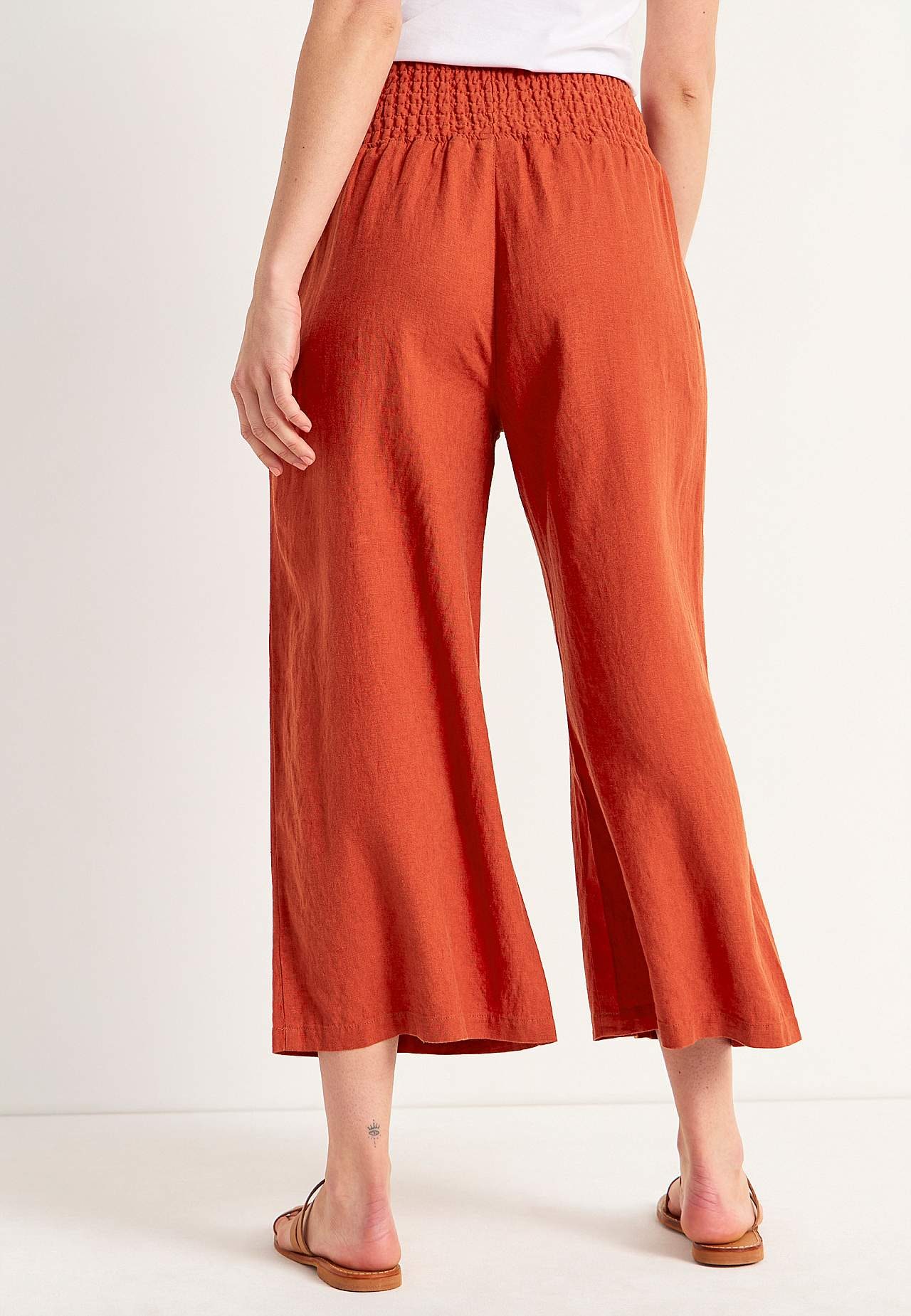 Culotte trousers in linen mix Lisette