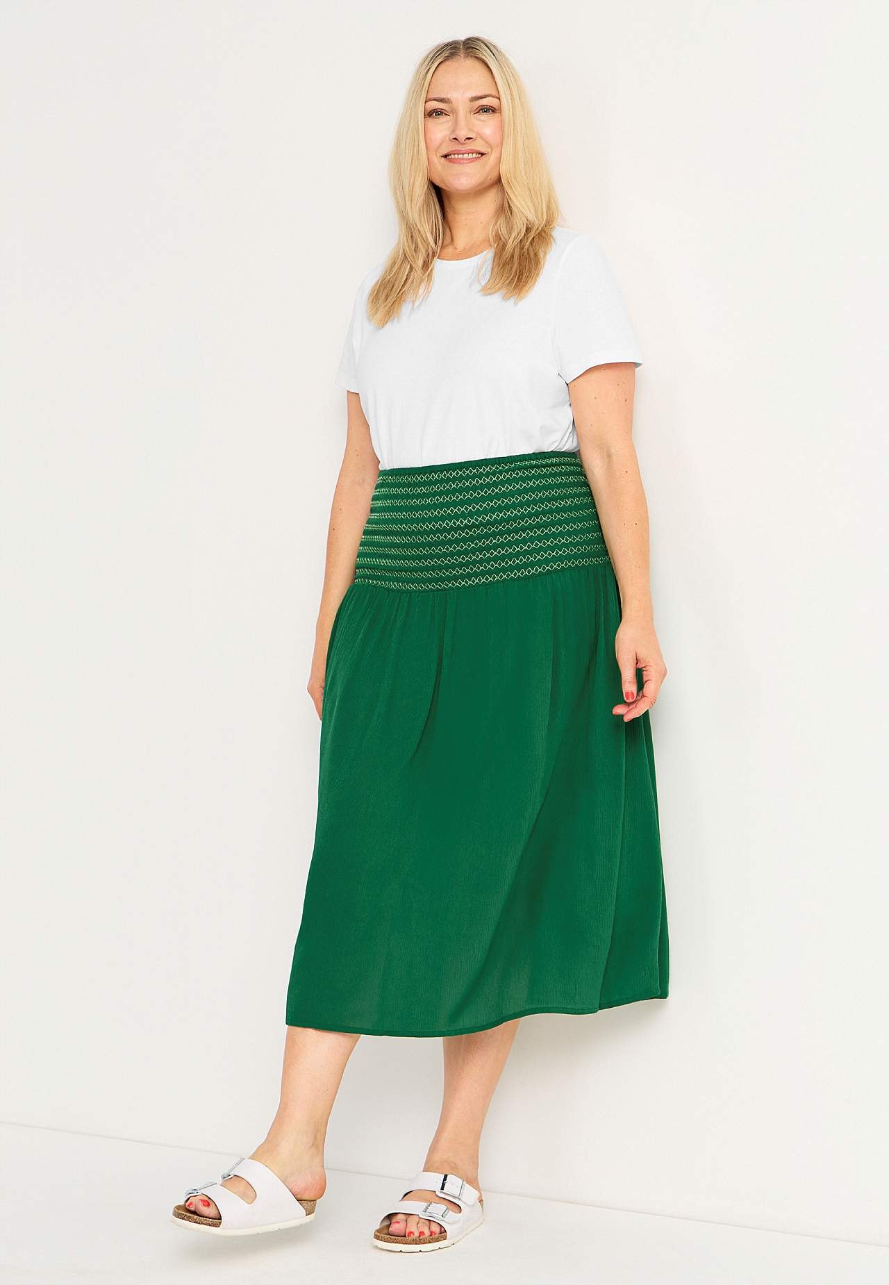 Dress with smocking