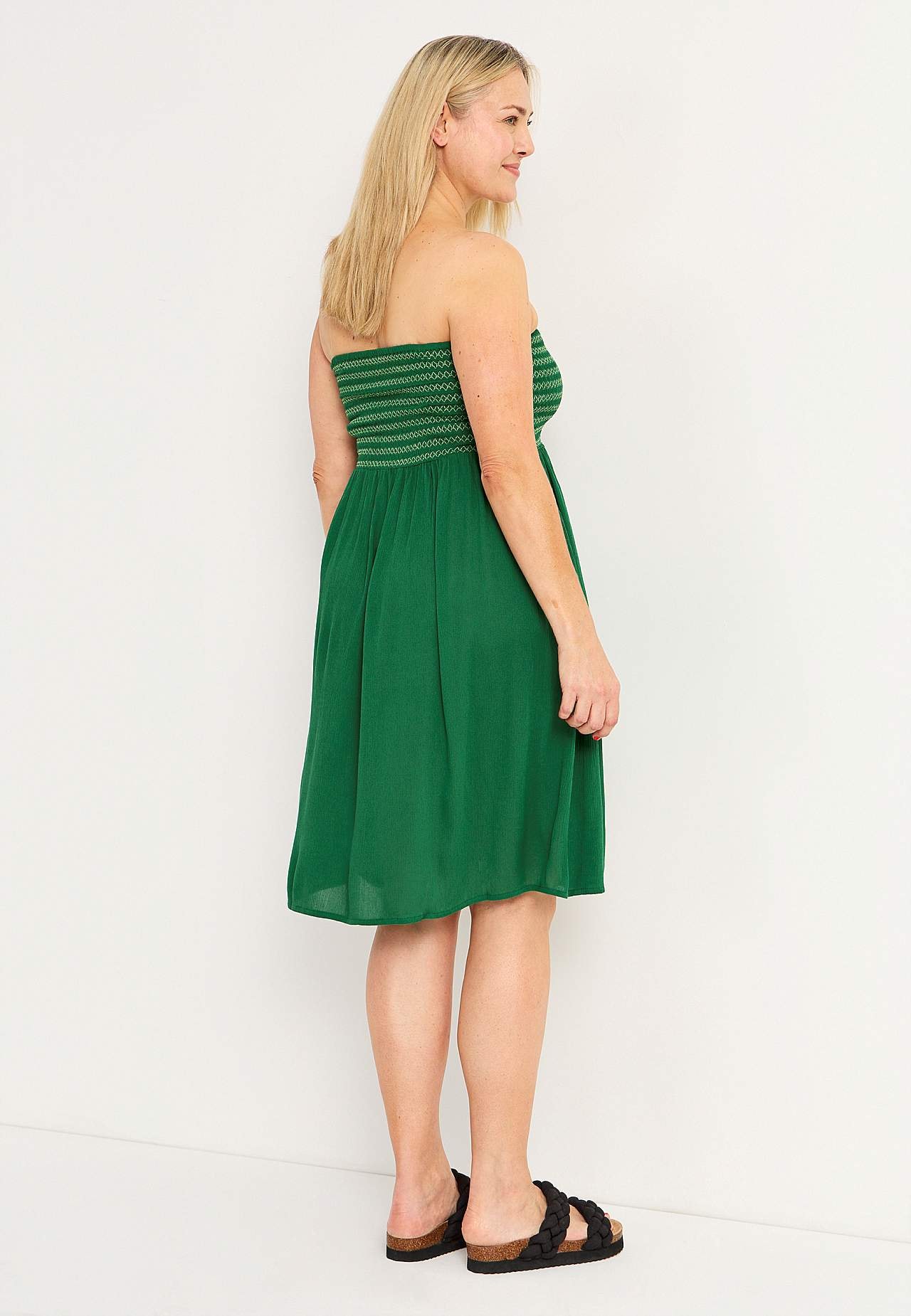 Dress with smocking