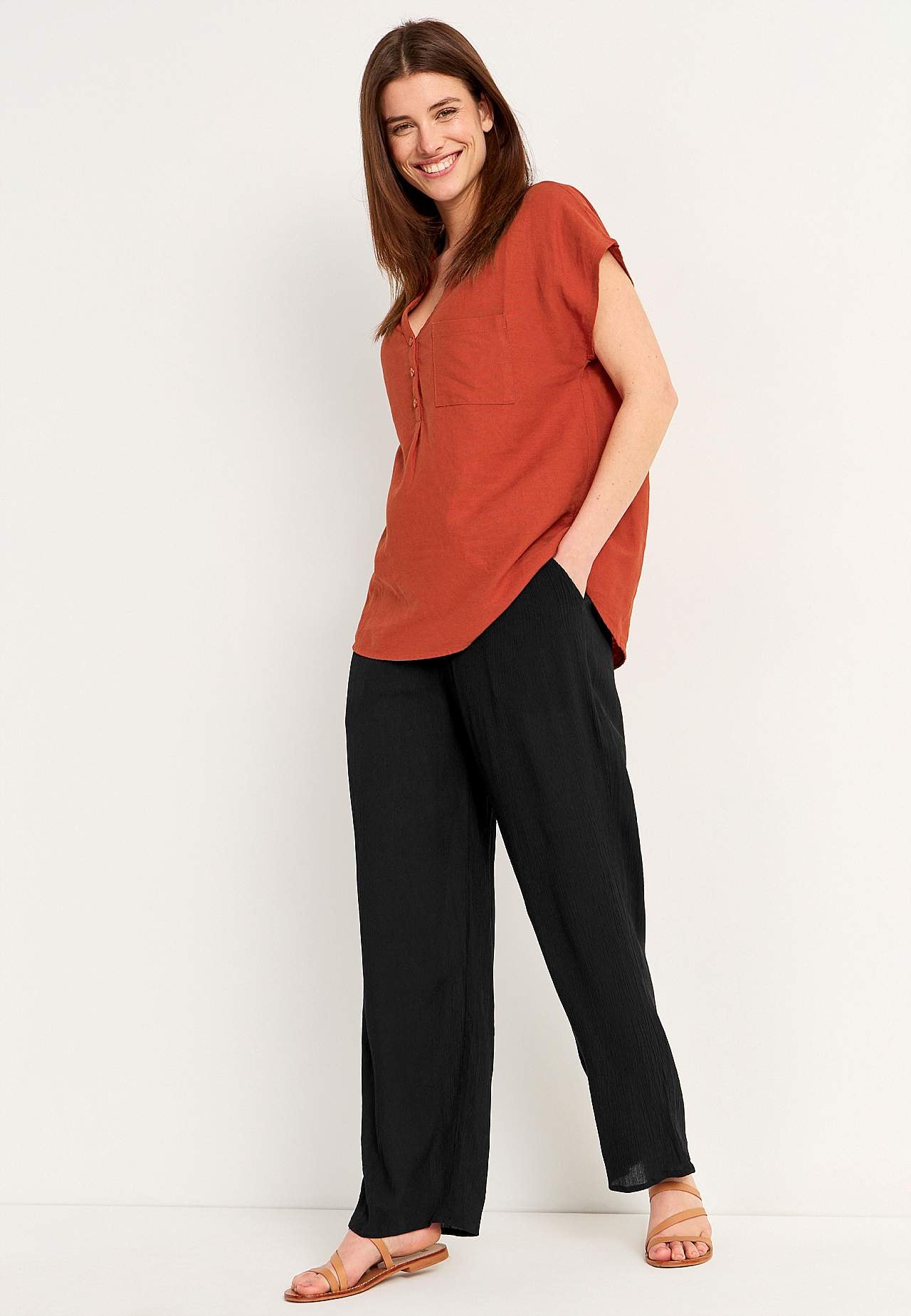 Crepe trousers