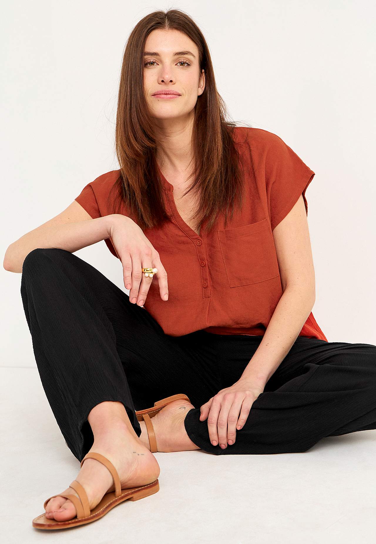 Crepe trousers