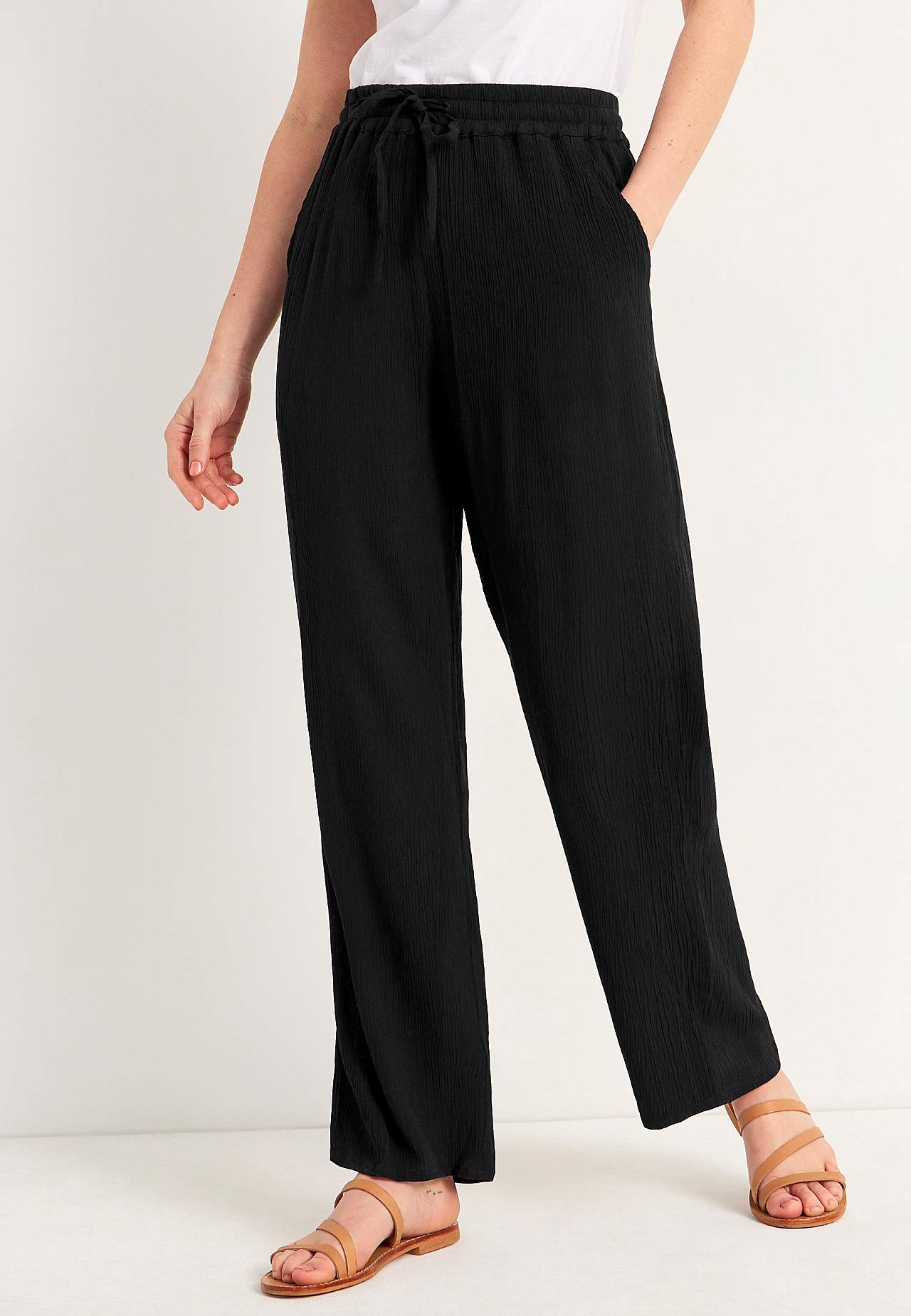 Crepe trousers