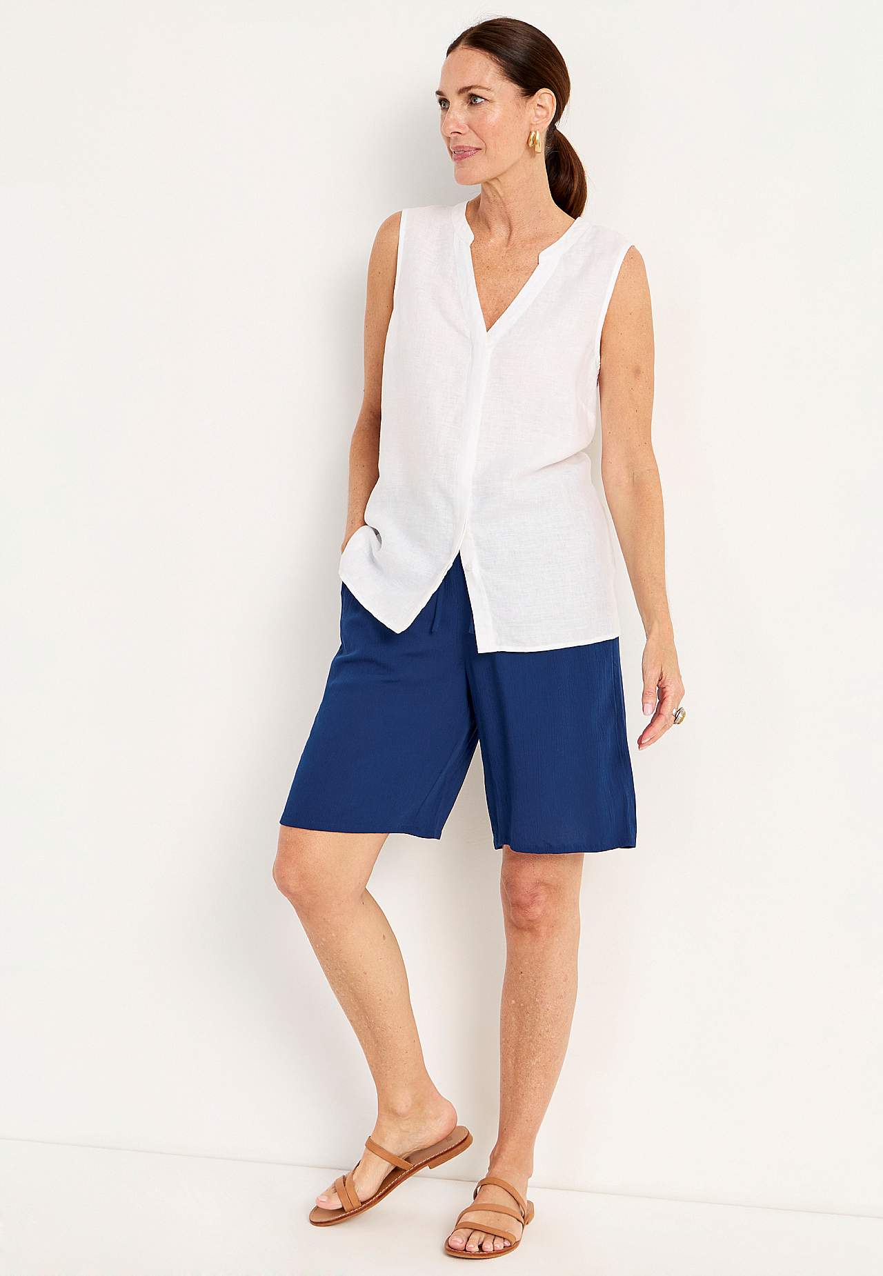 Shorts in crepe quality Mia