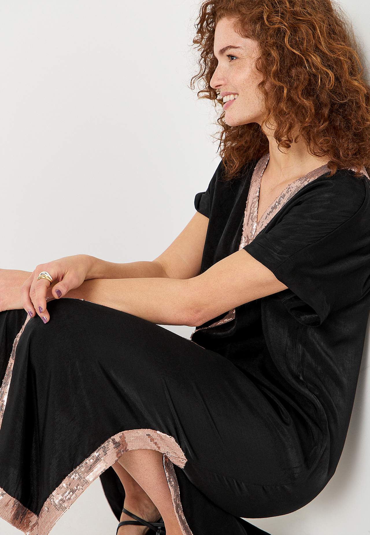 Kaftan dress with sequins Santorini