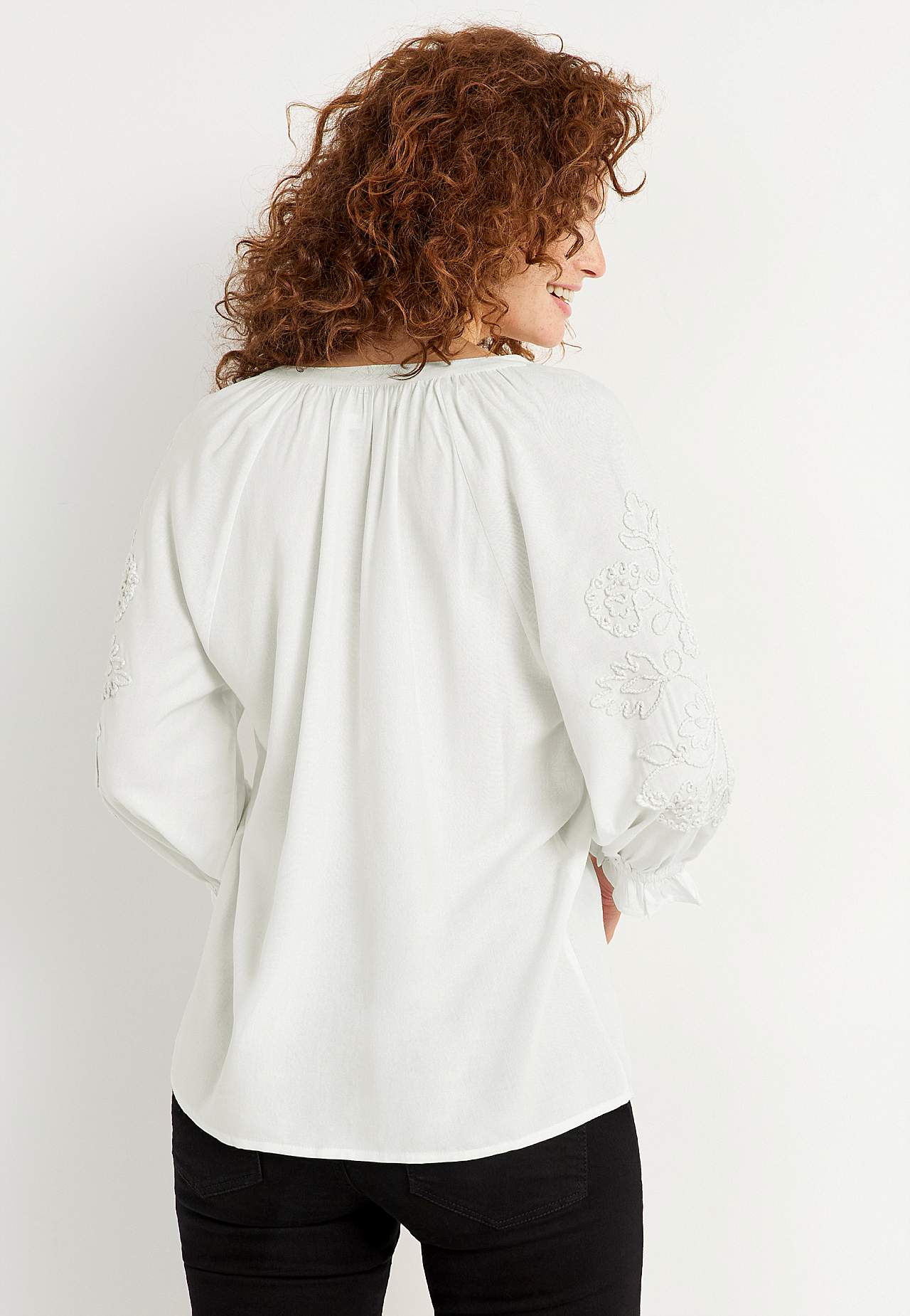 Blouse with embroidery