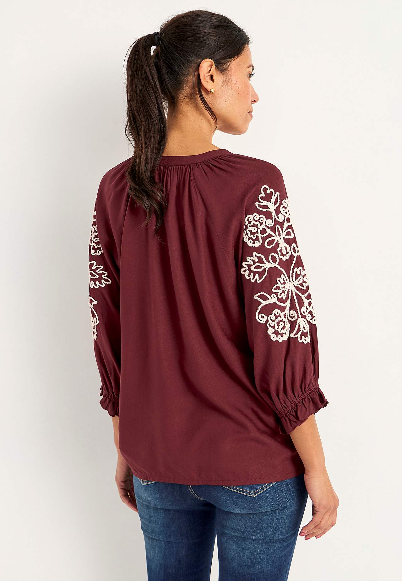 Blouse with embroidery