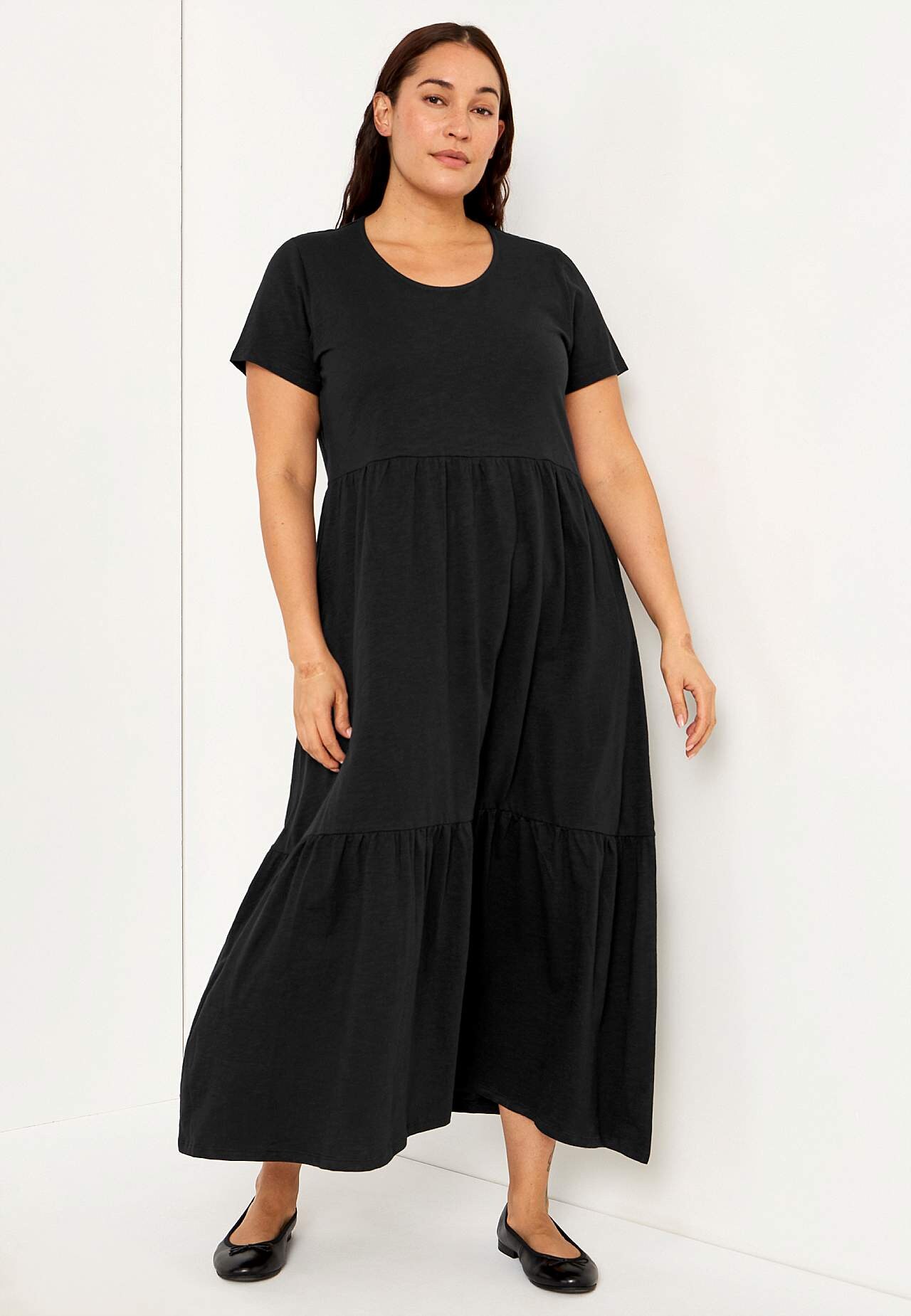 Jersey dress with frill Viola