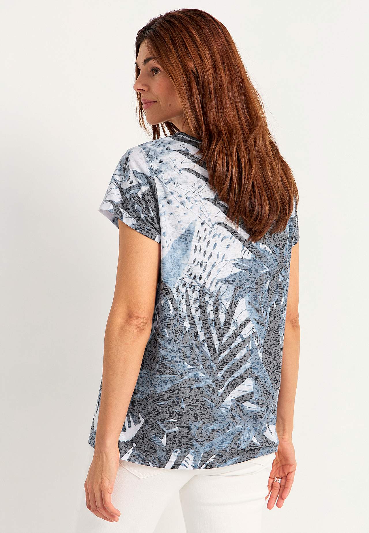Jersey top with slit at the sides Brenda