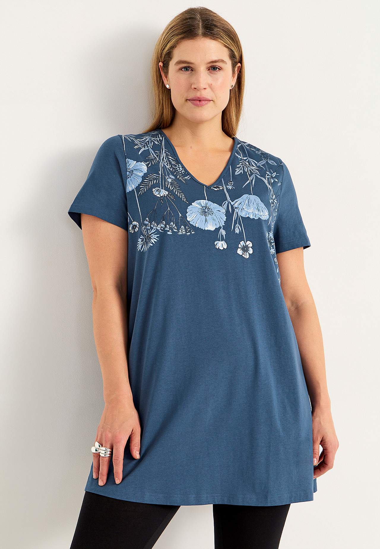 Patterned jersey tuniqs 2-pack