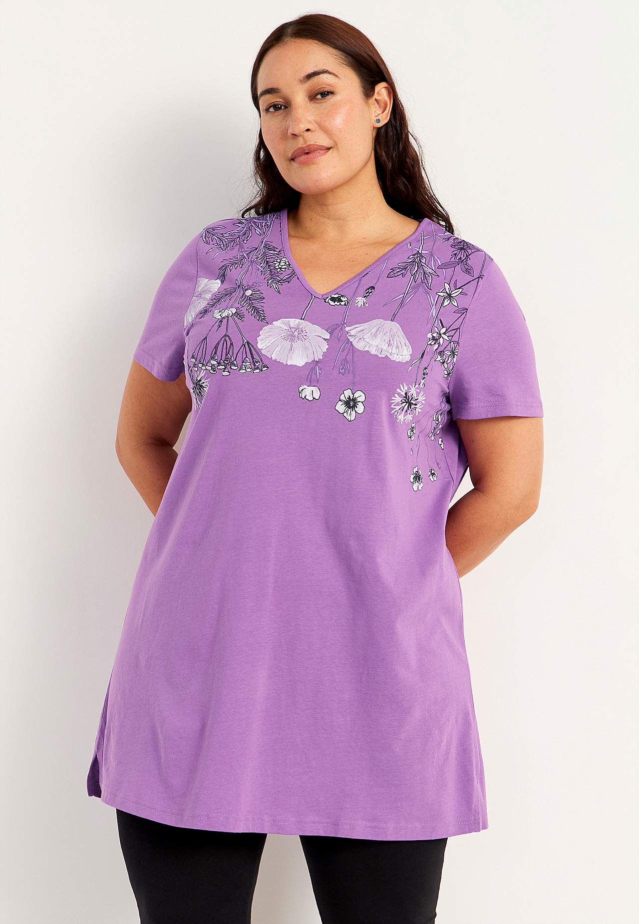 Patterned jersey tuniqs Barbro 2-pack