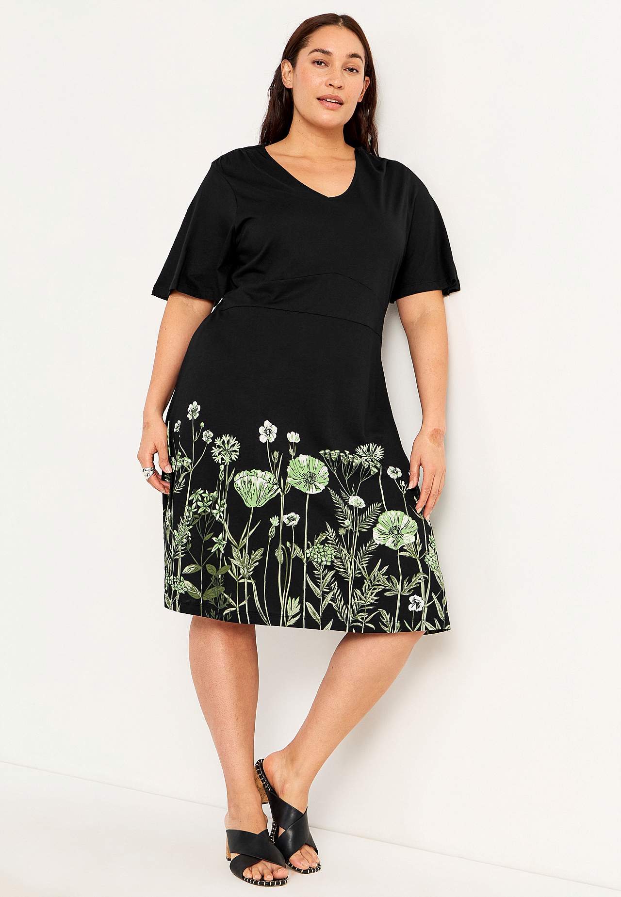 Jersey dress in super soft modal mix