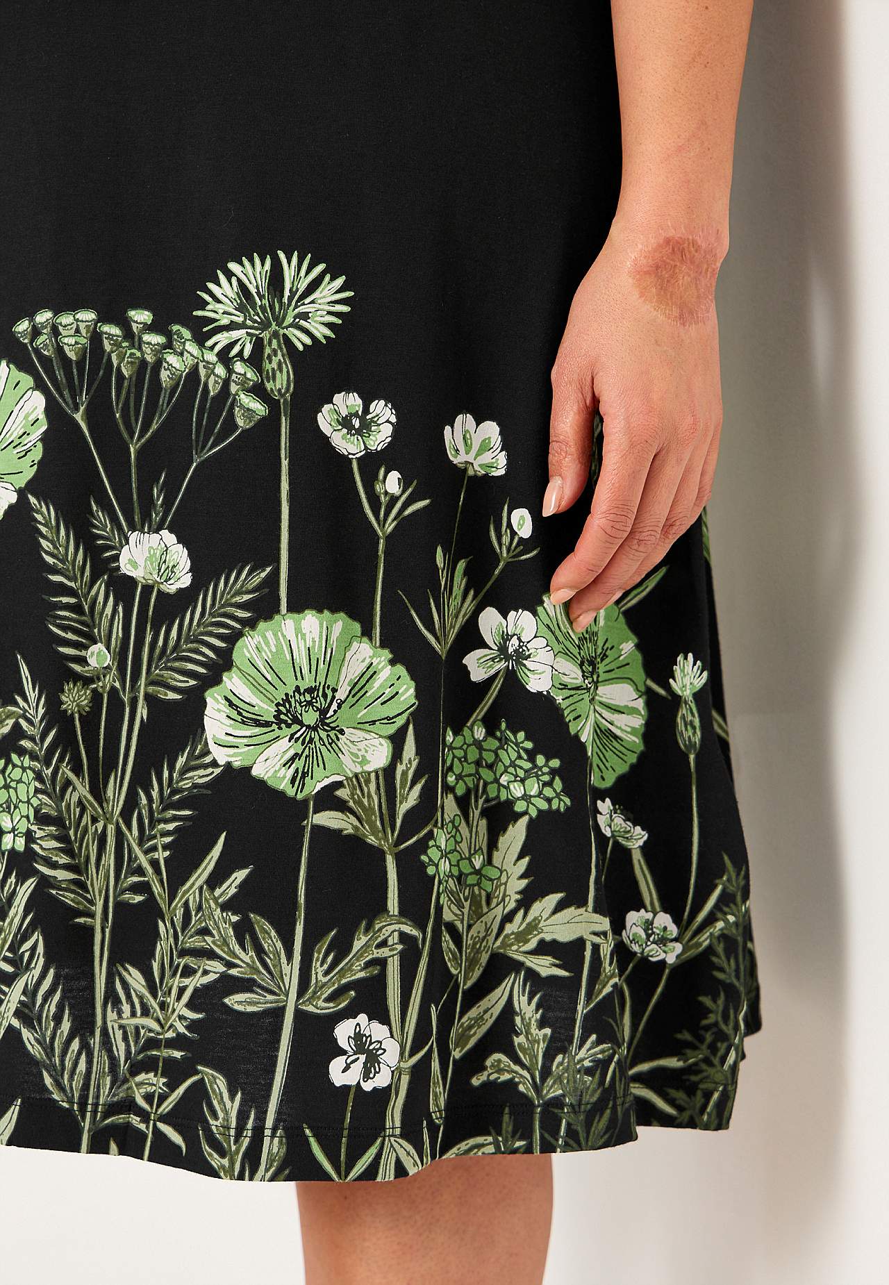 Jersey dress in super soft modal mix